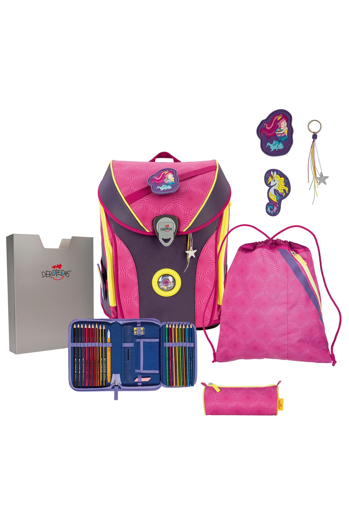 DerDieDas Ergoflex Max Superflash Schulranzen-set für Herren - One Size