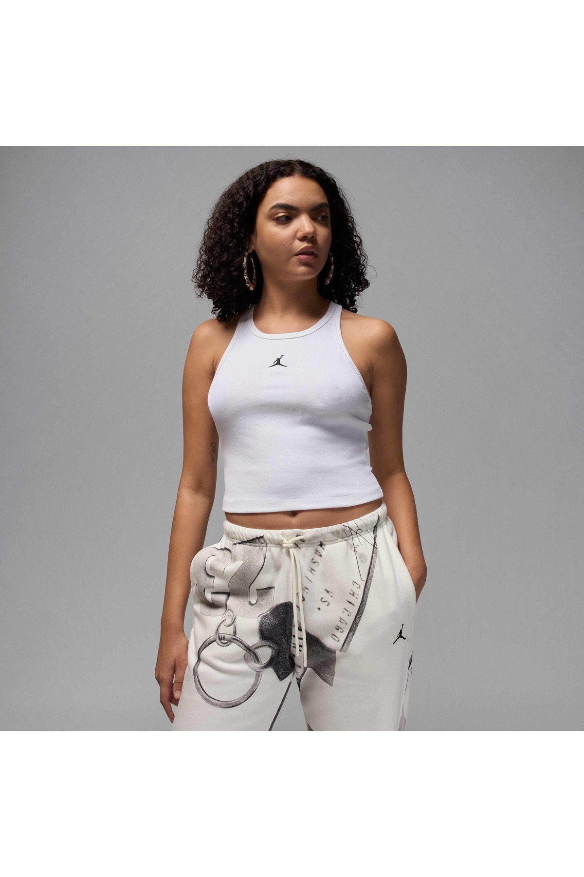 Nike W J Essen Rib Tank - M