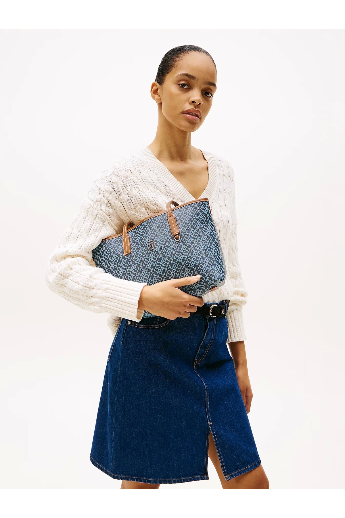 Tommy Hilfiger Tommy Hilfiger Marineblaue Th Monoplay-einkaufstasche für Damen - One Size