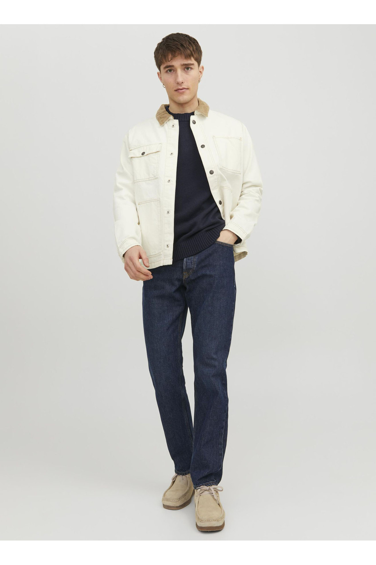Jack & Jones Lässige Jeanshose Mit Hoher Taille 12237276_jjichris Jjoriginal Am 383 für Herren - 32/32
