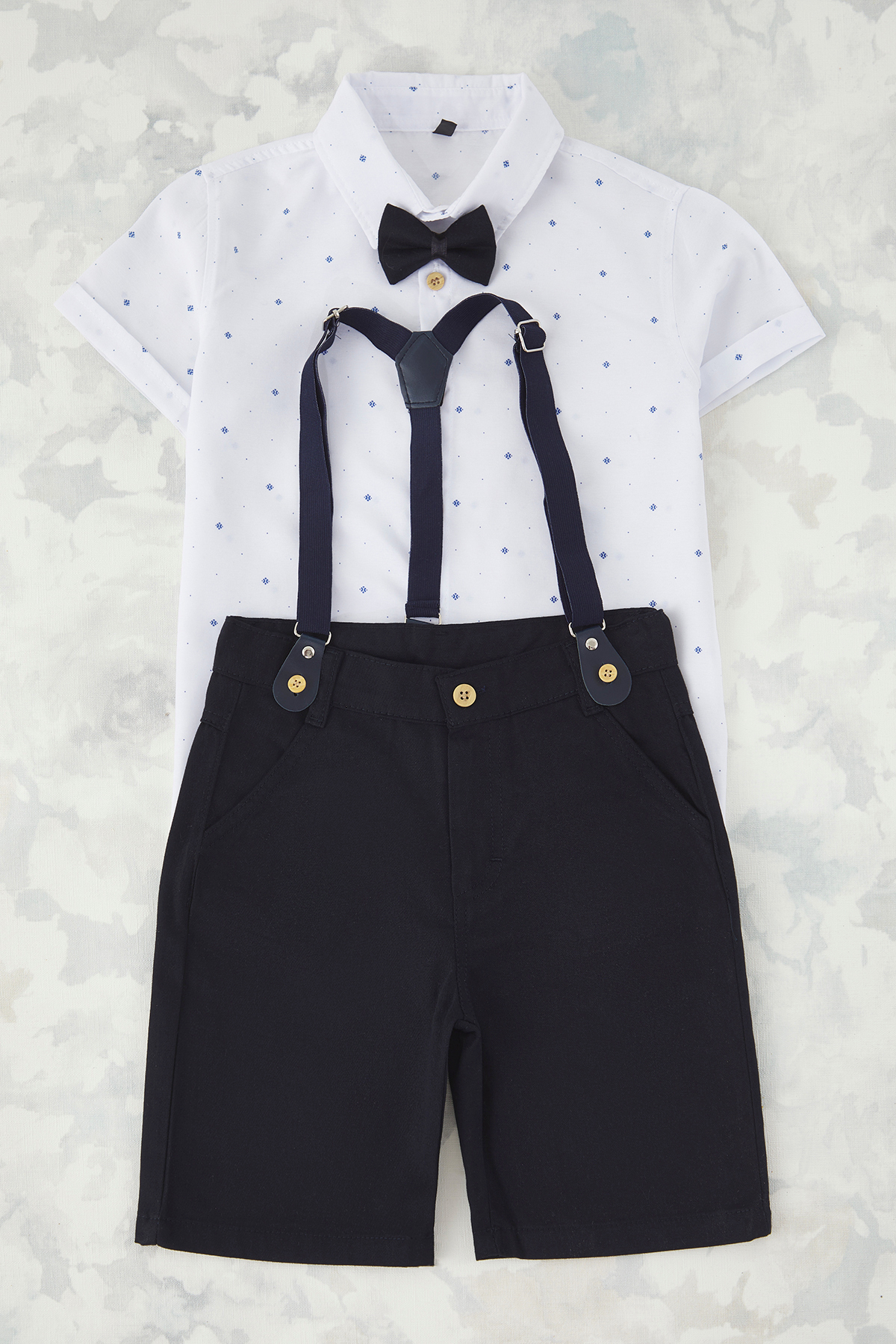 TRENDYOLKIDS Marineblauer, Einfarbiger, Gewebter Unter- Und Oberteil-anzug für Herren - 8–9 Jahre