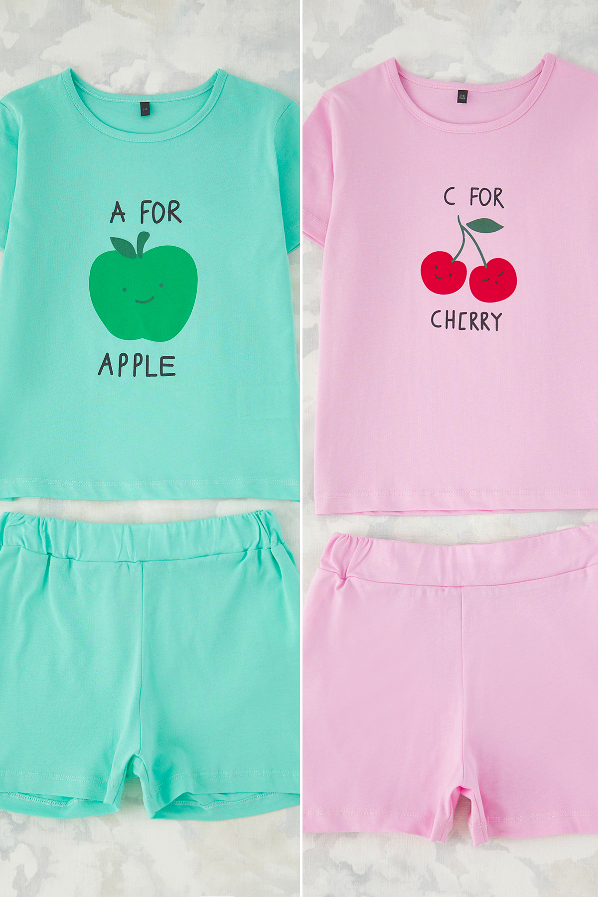 TRENDYOLKIDS Pink-mint 4 Neigh Girl Slips Baumwolle Mit Slogan Bedruckt für Damen - 4–5 Jahre