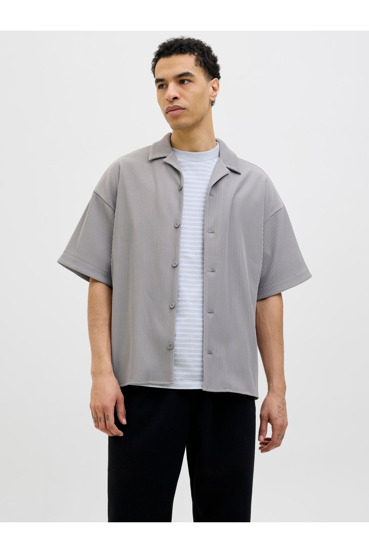 Jack & Jones Hemd Wide Fit Hemd für Herren - XS