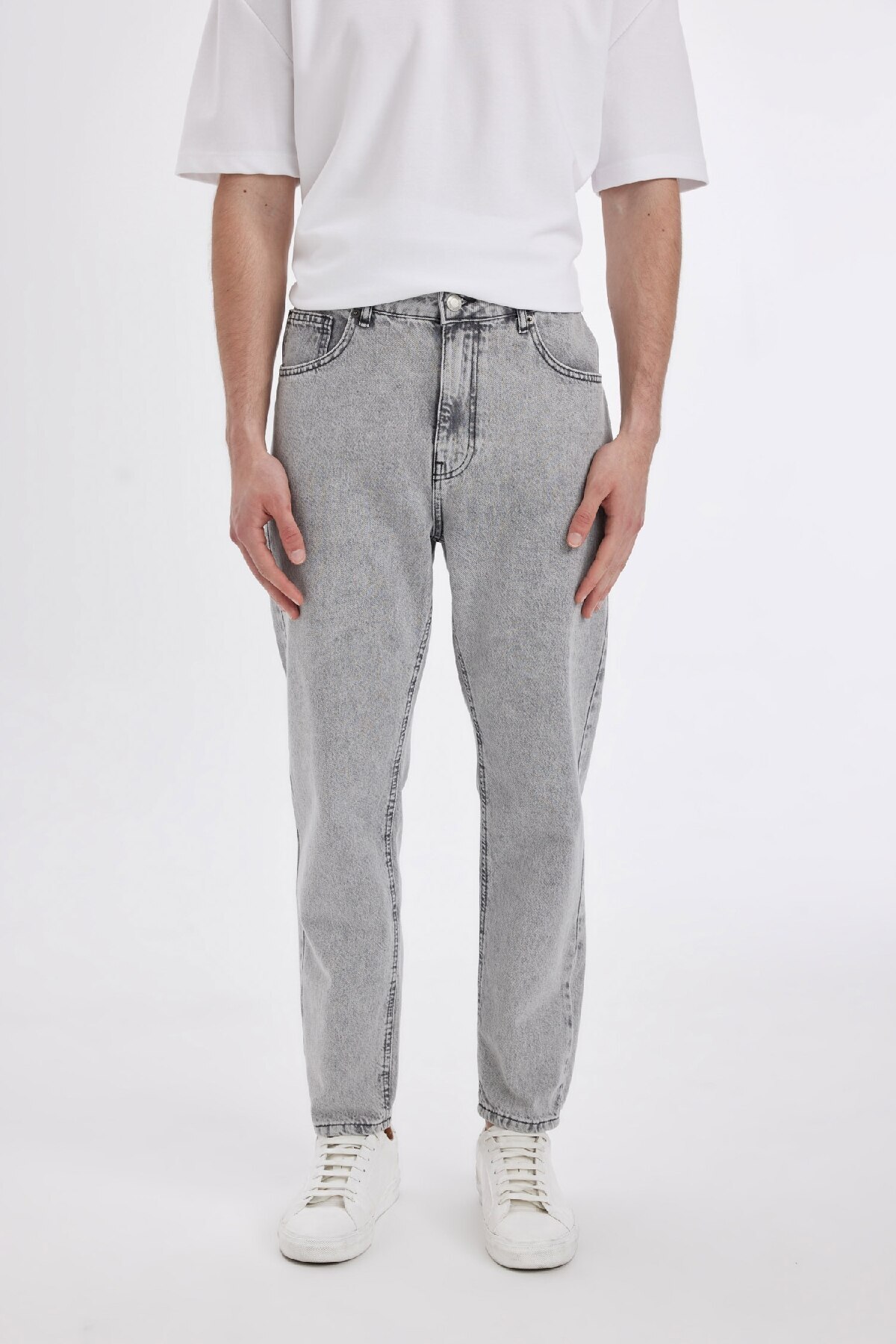 DeFacto 90er-jahre Slim Fit Skinny Fit Jeanshose Mit Hoher Taille Und Schmalem Bein D2367ax24sm für Herren - 30