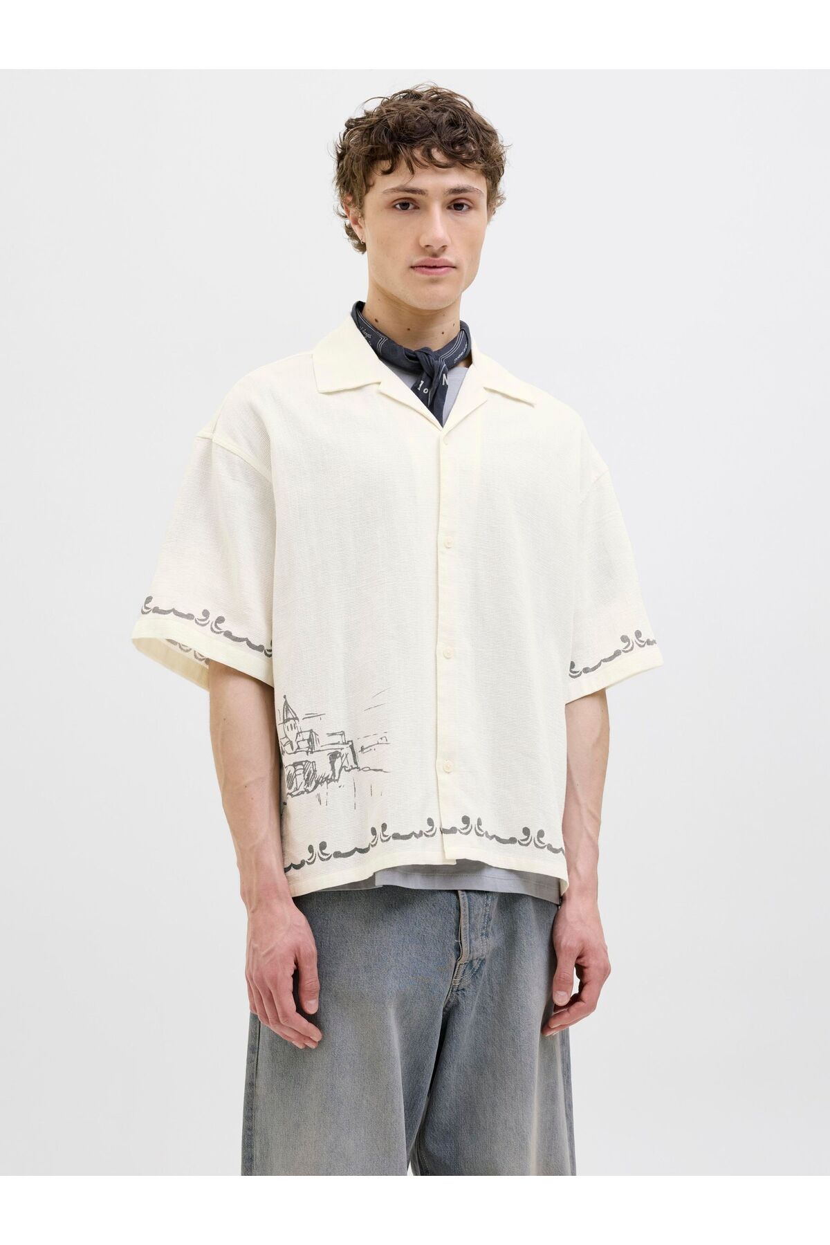 Jack & Jones Hemd Wide Fit Hemd für Herren - S