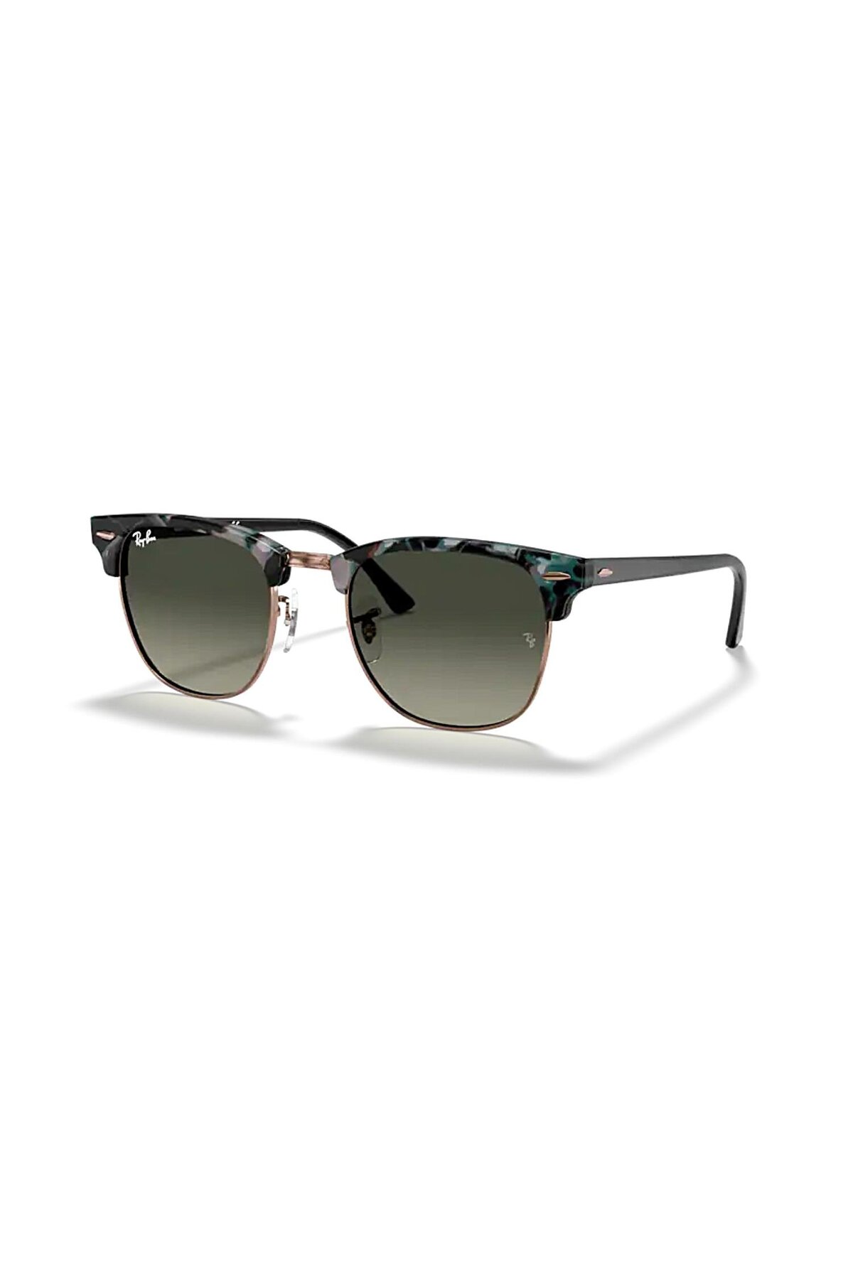 Ray-Ban Rb 3016 125571 49 Clubmaster Unisex-sonnenbrille, Quadratisch, Grau, Grün - One Size