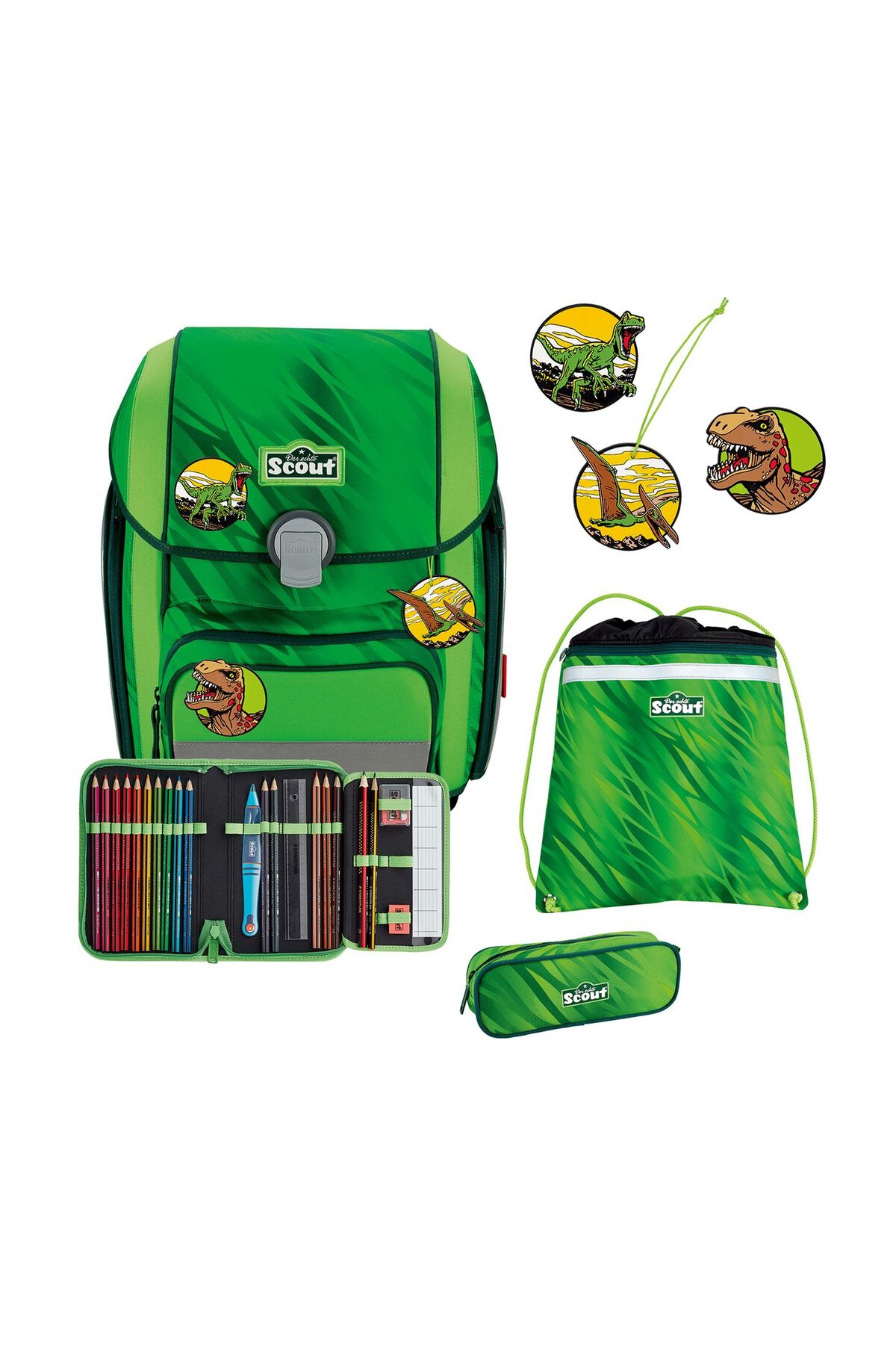 Scout Genius Schulranzen-set 4-teilig - One Size