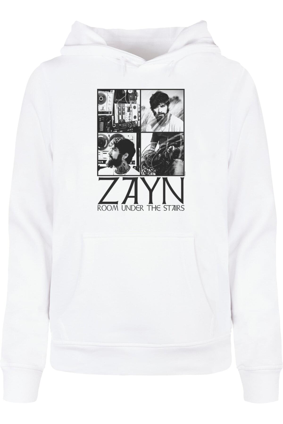 Merchcode Ladies Zayn Quad Collage Basic Kapuzenpullover für Damen - 2XL