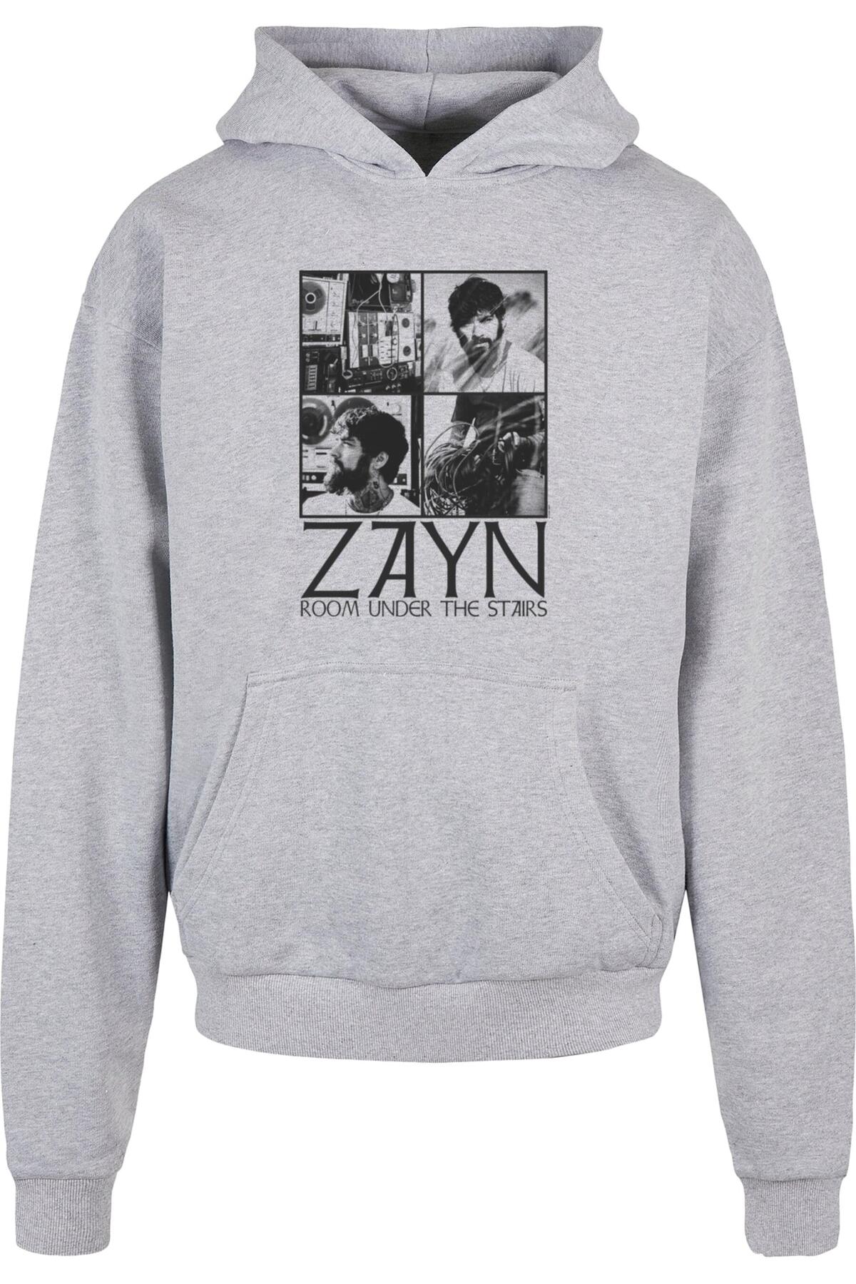 Merchcode Zayn – Quad Collage Ultraschwerer Kapuzenpullover für Herren - M