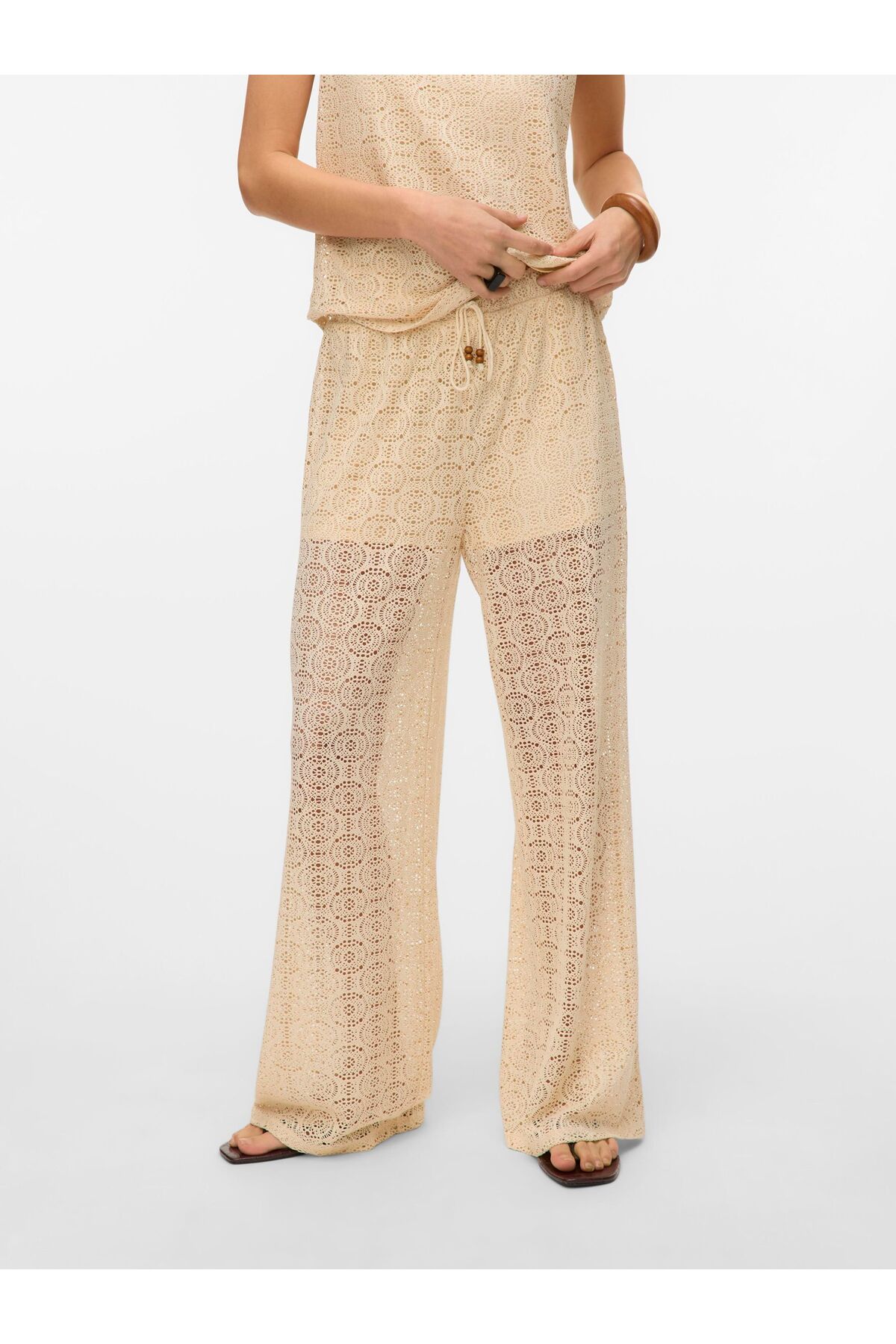 Vero Moda Hose Mit Weitem Beinschnitt Vmmaya Mittlere Taille Hose für Damen - M