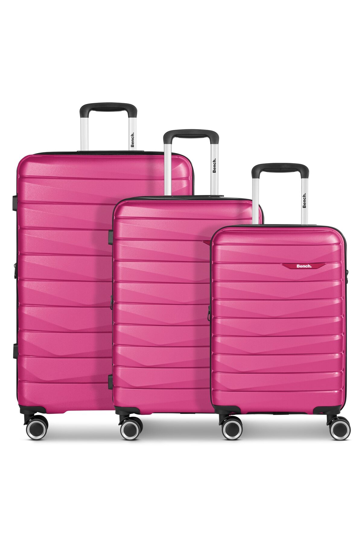BENCH Paris 4 Rollen Kofferset 3-teilig Mit Dehnfalte für Herren - XL