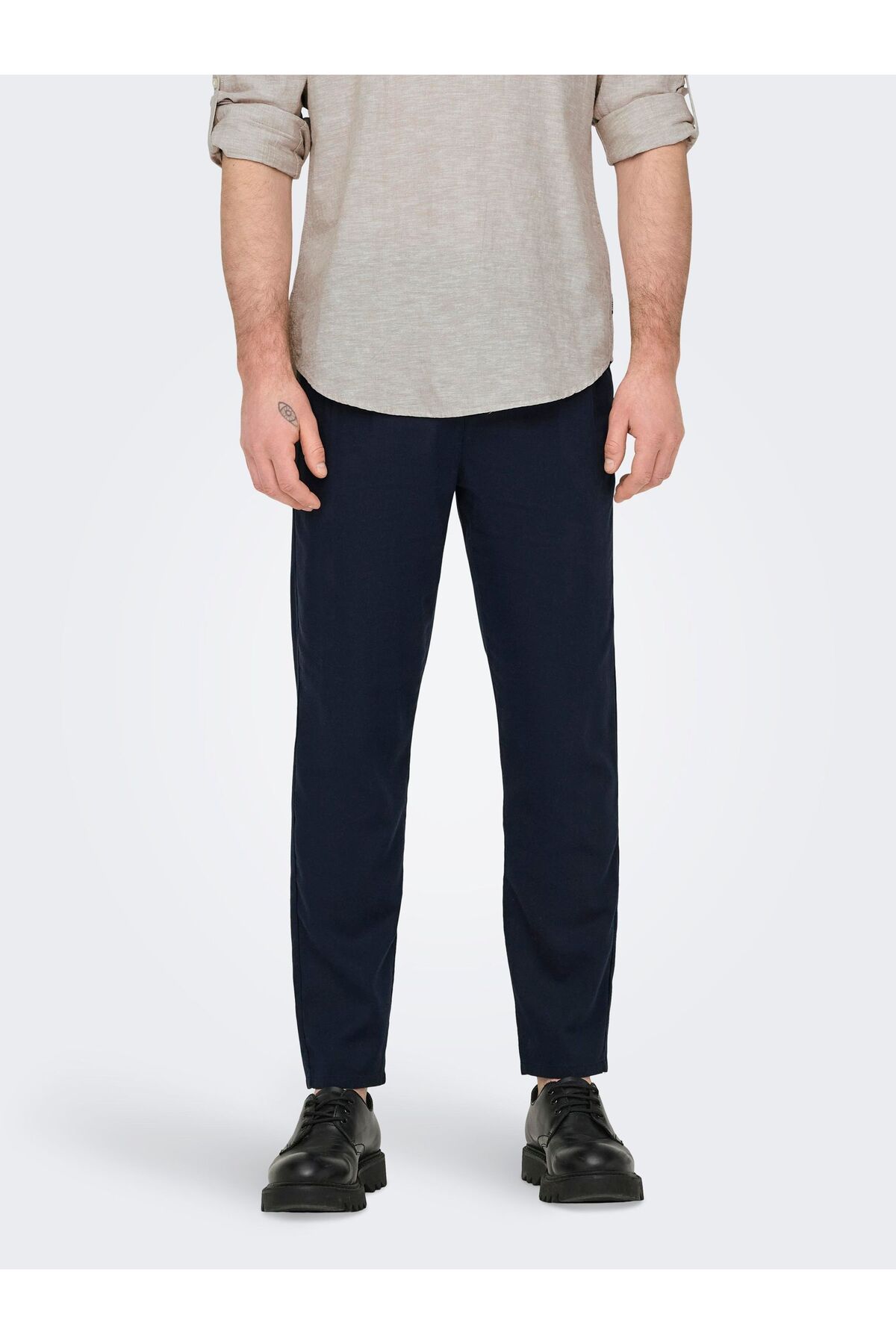 Only & Sons Chino Hose Onsleo Verjüngt Und Verkürzt Chino Hose für Herren - 36/32