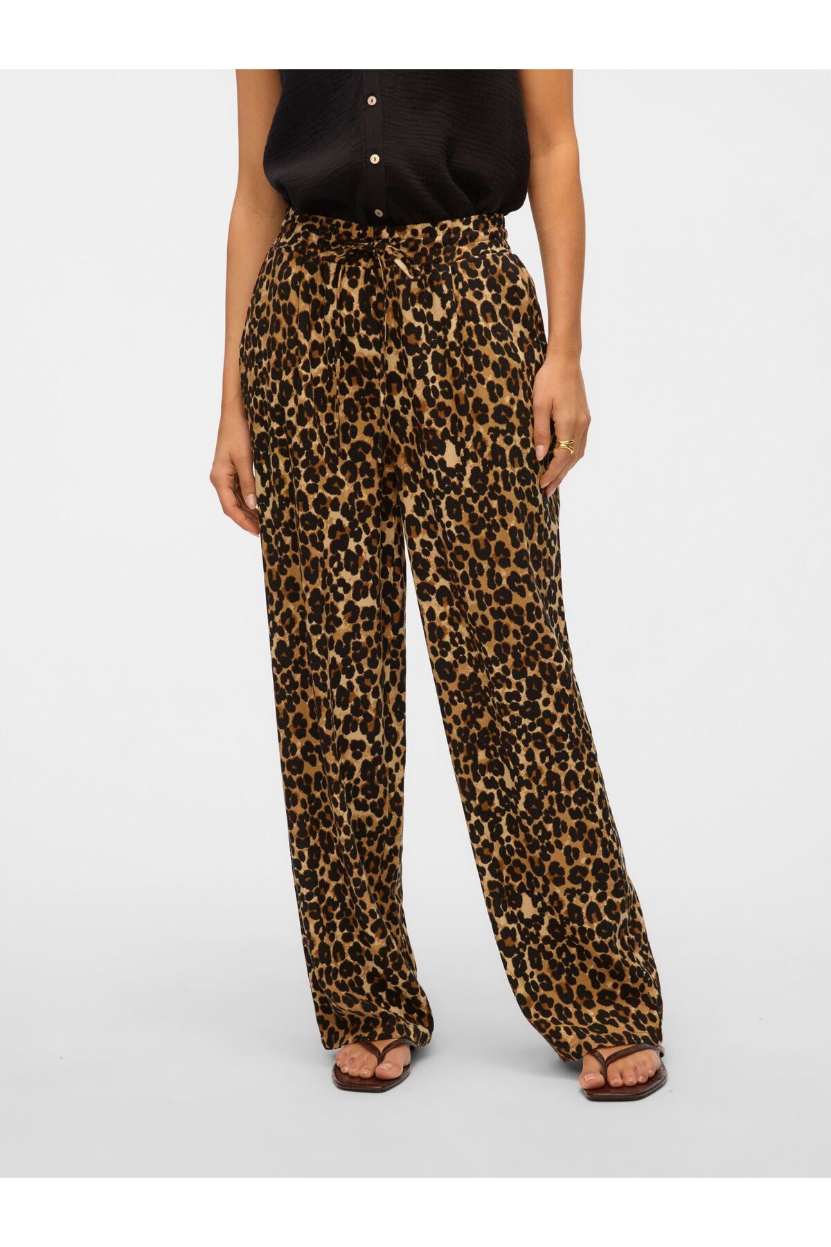 Vero Moda Hose Mit Weitem Beinschnitt Vmjesmilo Mittlere Taille Hose für Damen - S