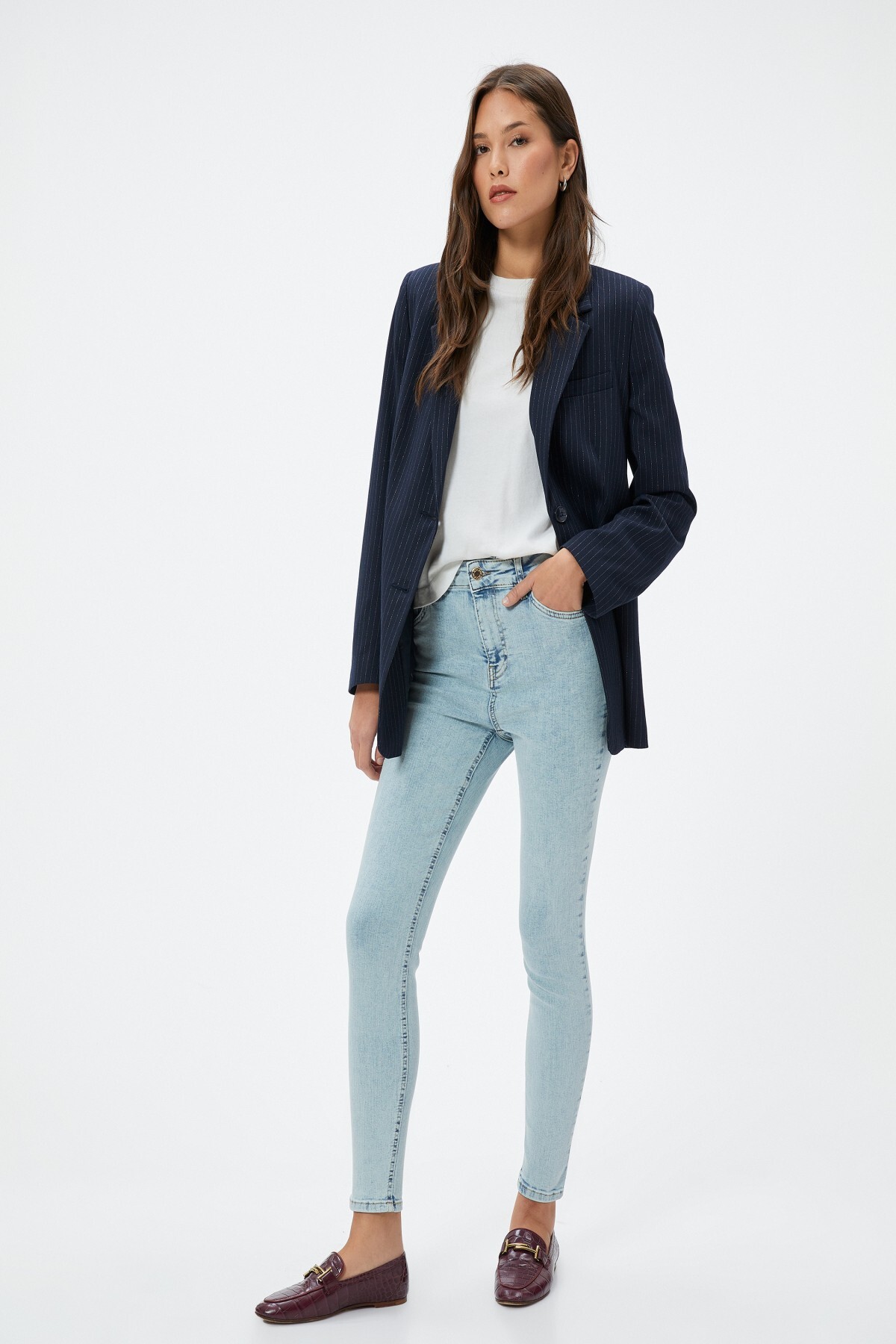 Koton Hellindige Jeanshose – 4sal40102md für Damen - 31/32