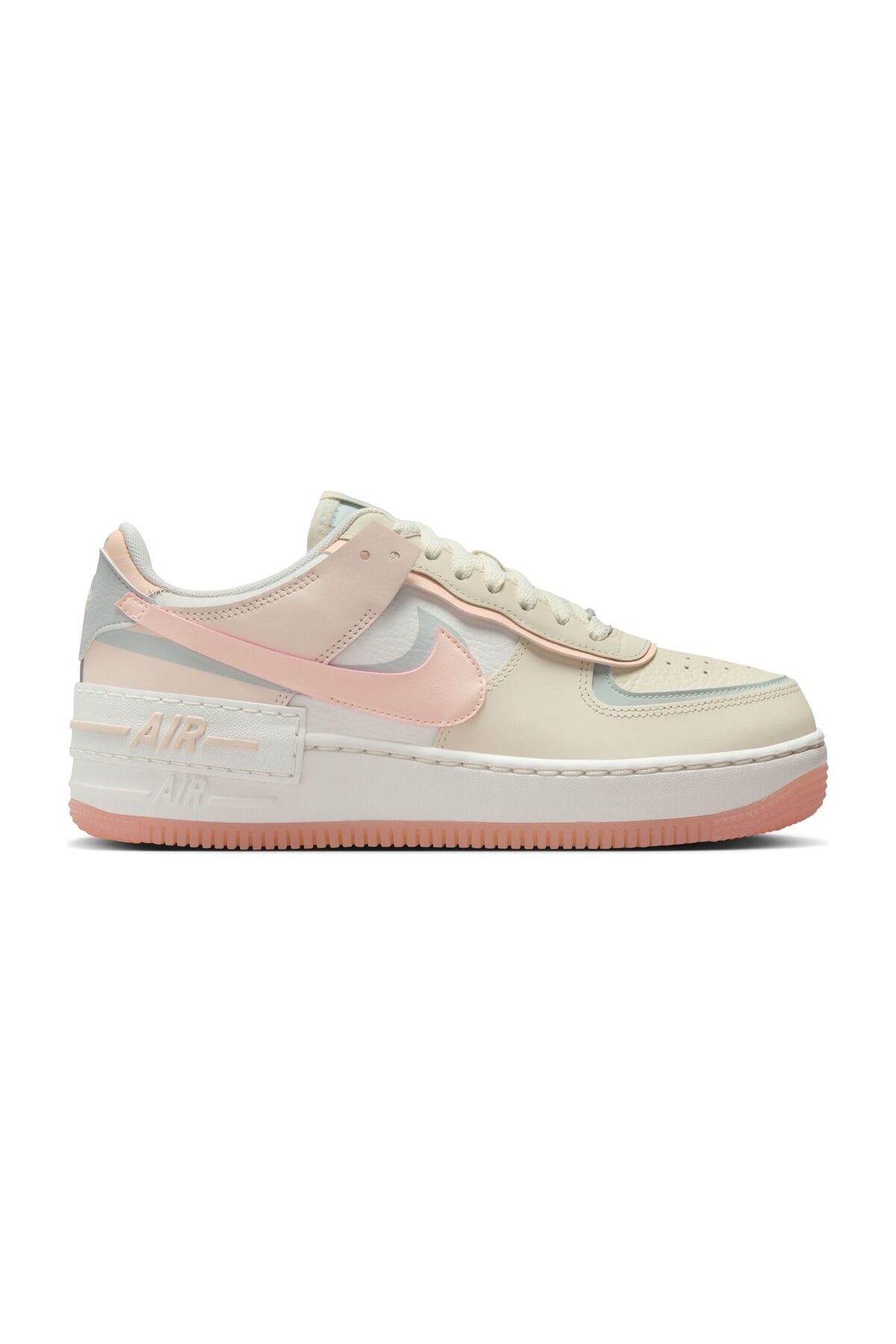 Nike Nike Air Force 1 Low Shadow Kokosnussmilch-karmesinroter Farbton – Schuhe für Damen - 35,5