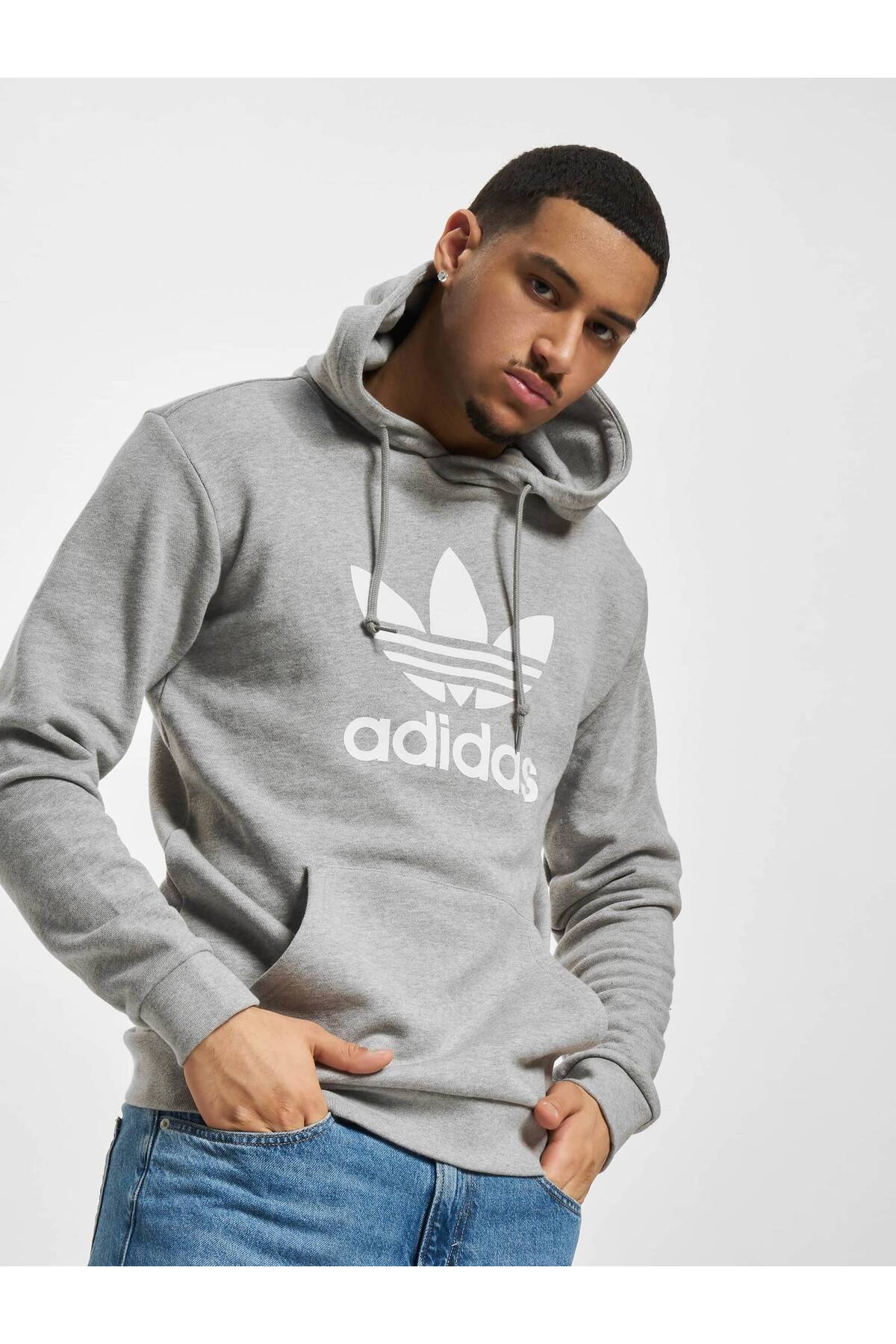 Adidas Originals Adidas Trefoil Hoodie Heather - M