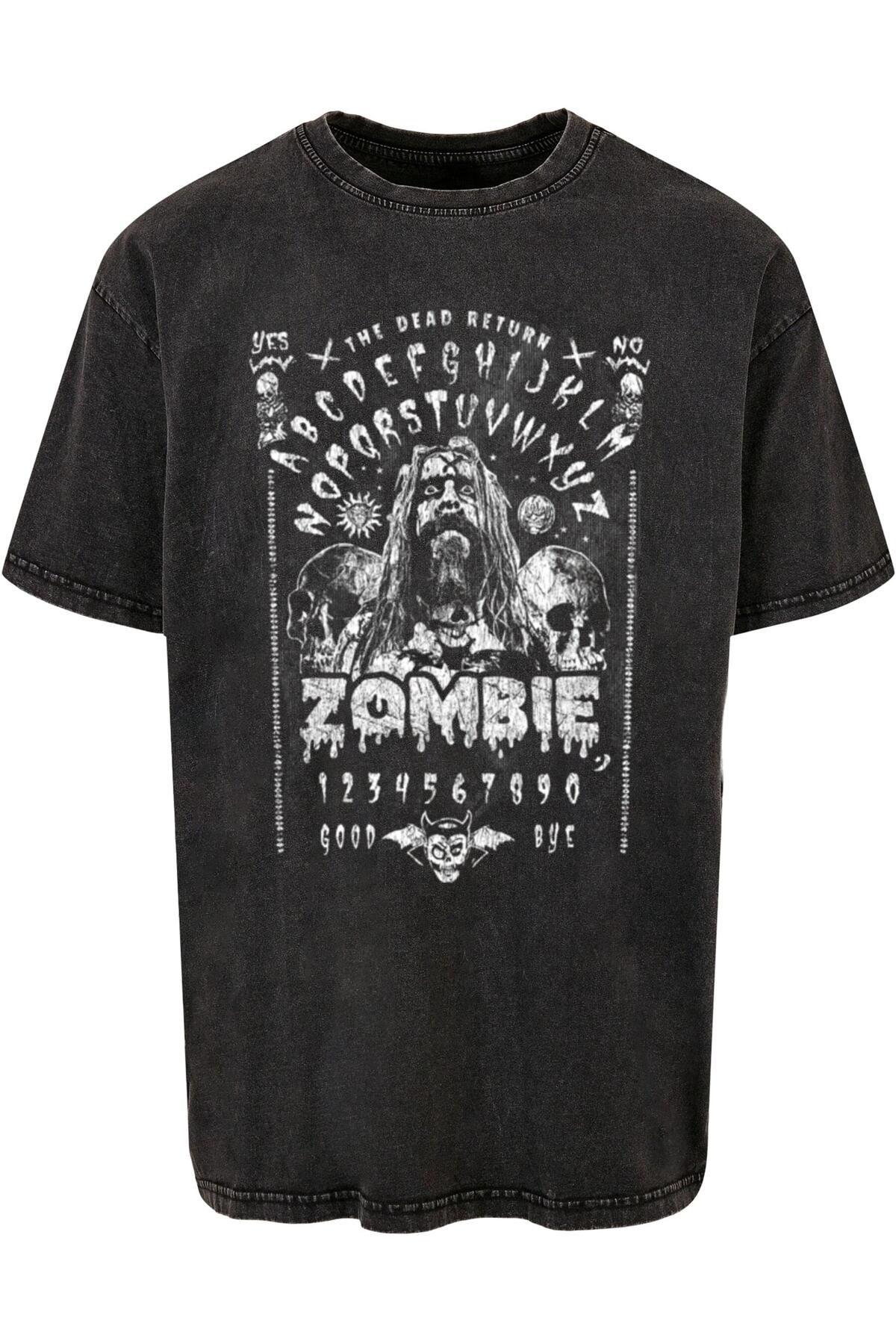 Merchcode Rob Zombie The Dead Return Spirit Board Washed Oversize Tee für Herren - 3XL