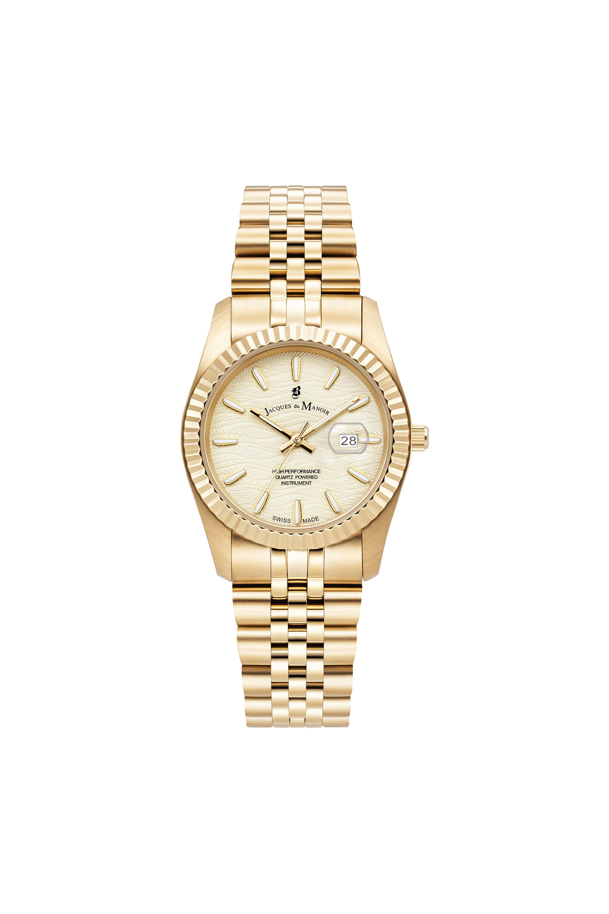 100de100Gübre Jacques Du Manoir Inspiration Prestige Uhr Gold Jwl01804 für Damen - One Size