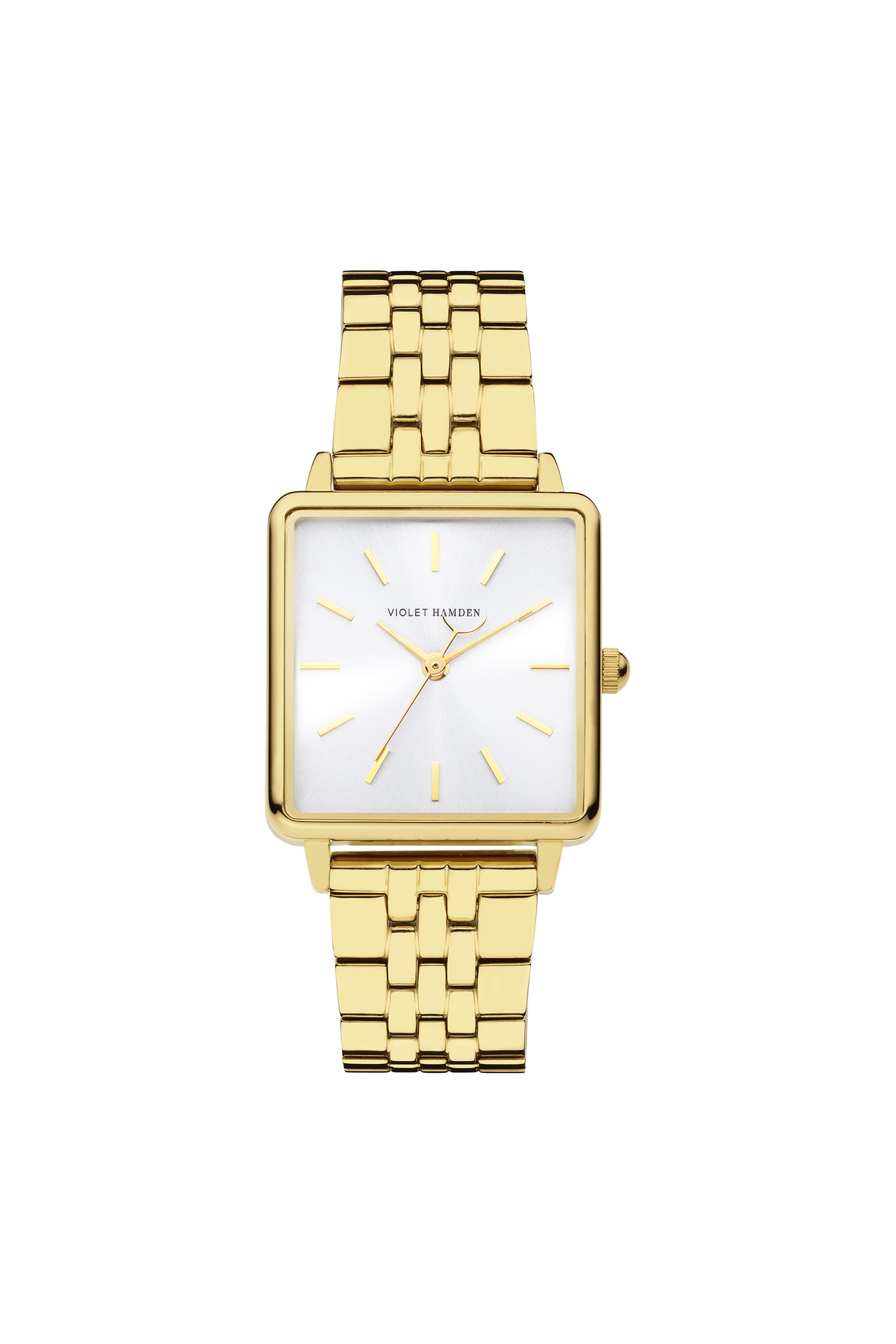 Violet Hamden Dawn Base Quadratische Uhr Gold- Und Silberfarben Vh09027 für Damen - One Size