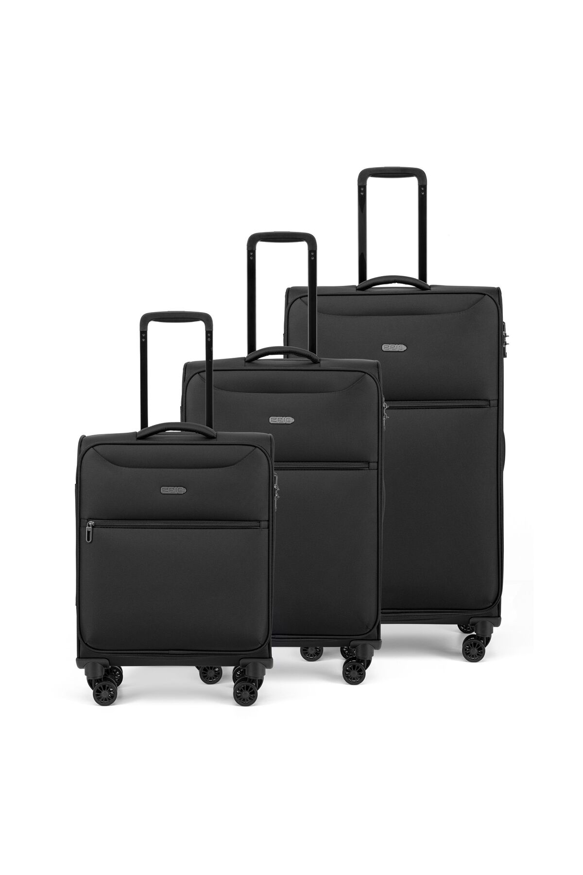 Epic Jupiter 4x 4 Rollen Kofferset 3-teilig für Herren - XL