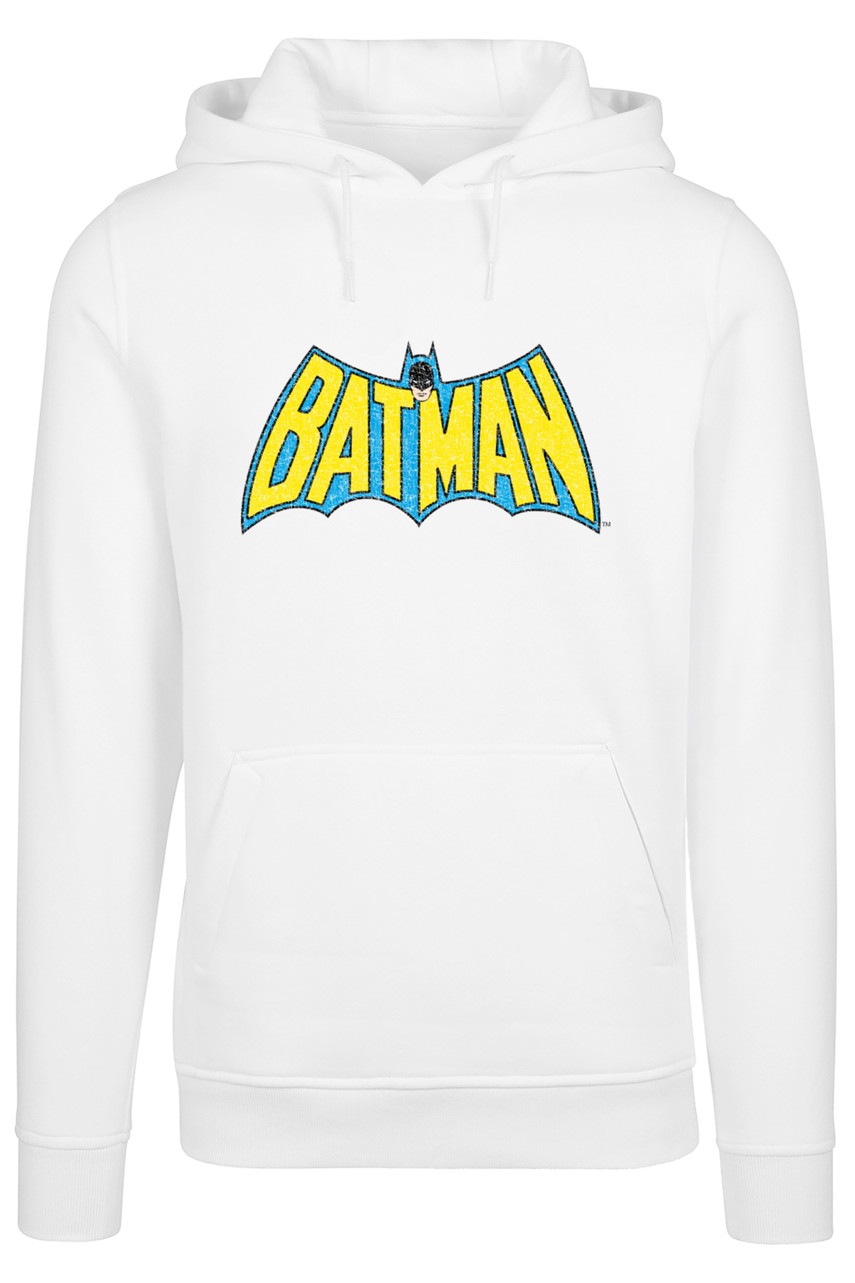 F4NT4STIC Dc Comics Batman Crackle Logo-blk With Fitted Heavy Hoody für Herren - 5XL