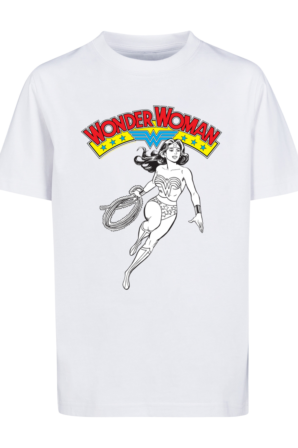 F4NT4STIC Kinder Dc Comics Wonder Woman Lasso Mit Kinder Basic Tee - M