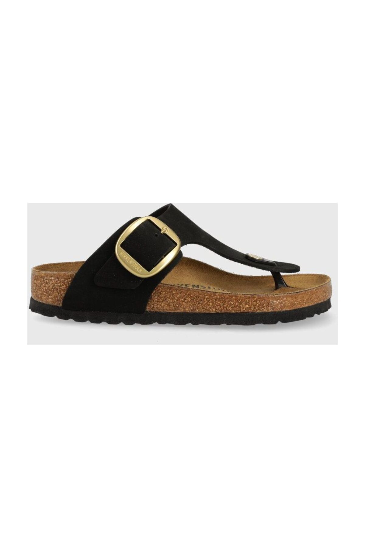 Birkenstock Gizeh Nu-hausschuhe Mit Großer Schnalle -schwarz - 41