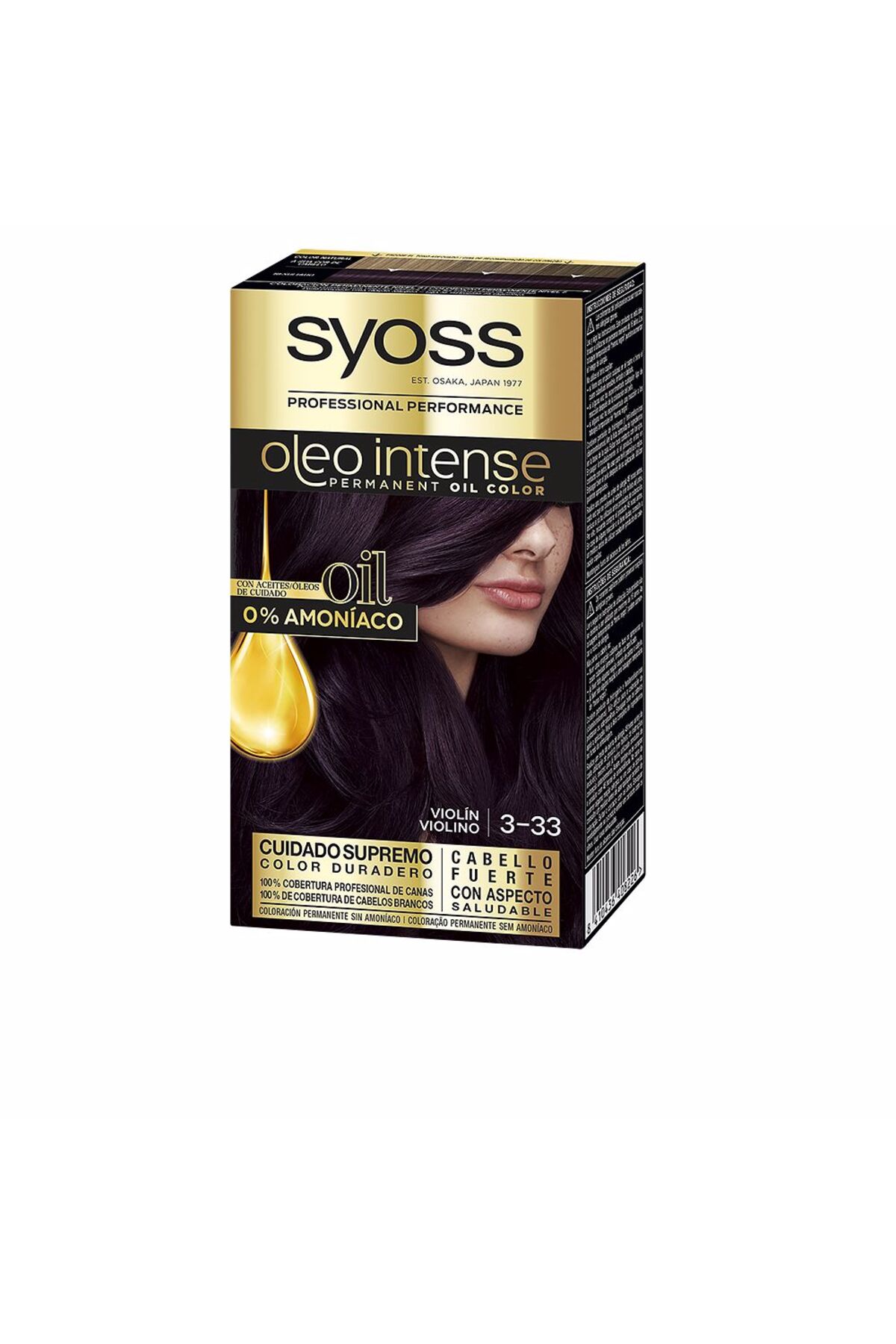Syoss Oleo Intense Ammoniakfreier Farbstoff #3.22-violine 5 Stk für Damen - One Size