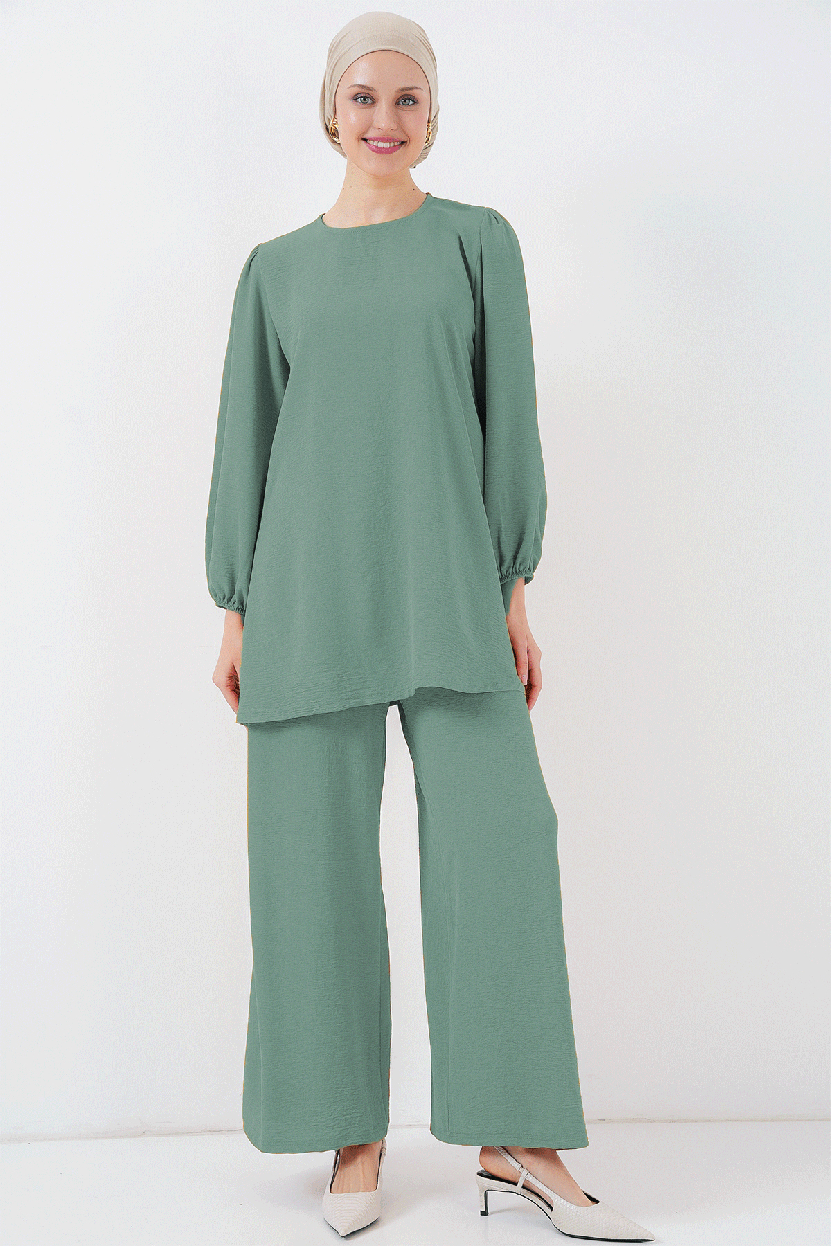 Bigdart Ayrobin Tunika-hosen-unter- Und Oberteil-set 6712 – Grün für Damen - 48