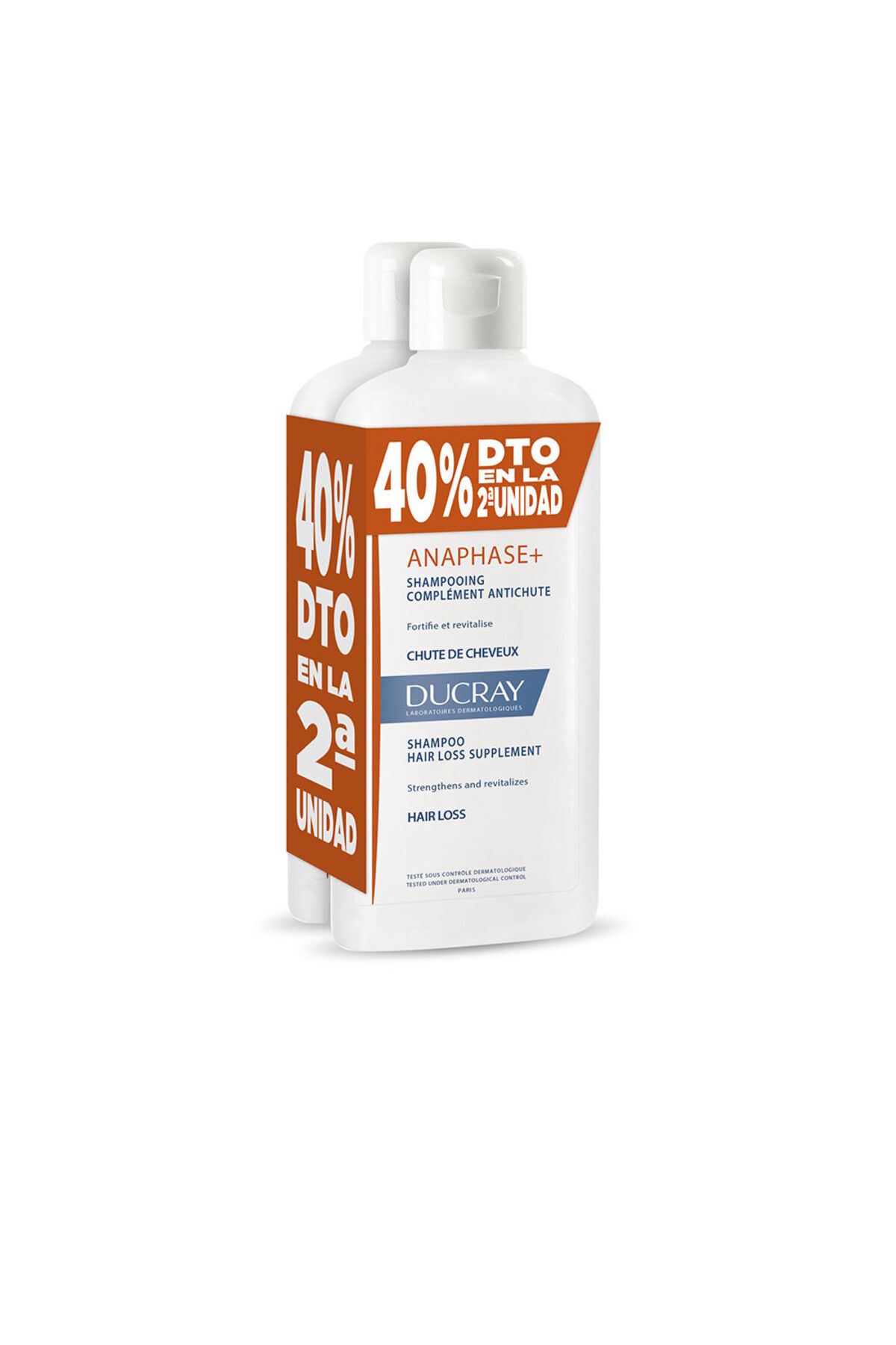 Ducray Anaphase Duo Anti-haarausfall-shampoo 2 X 400 Ml - One Size