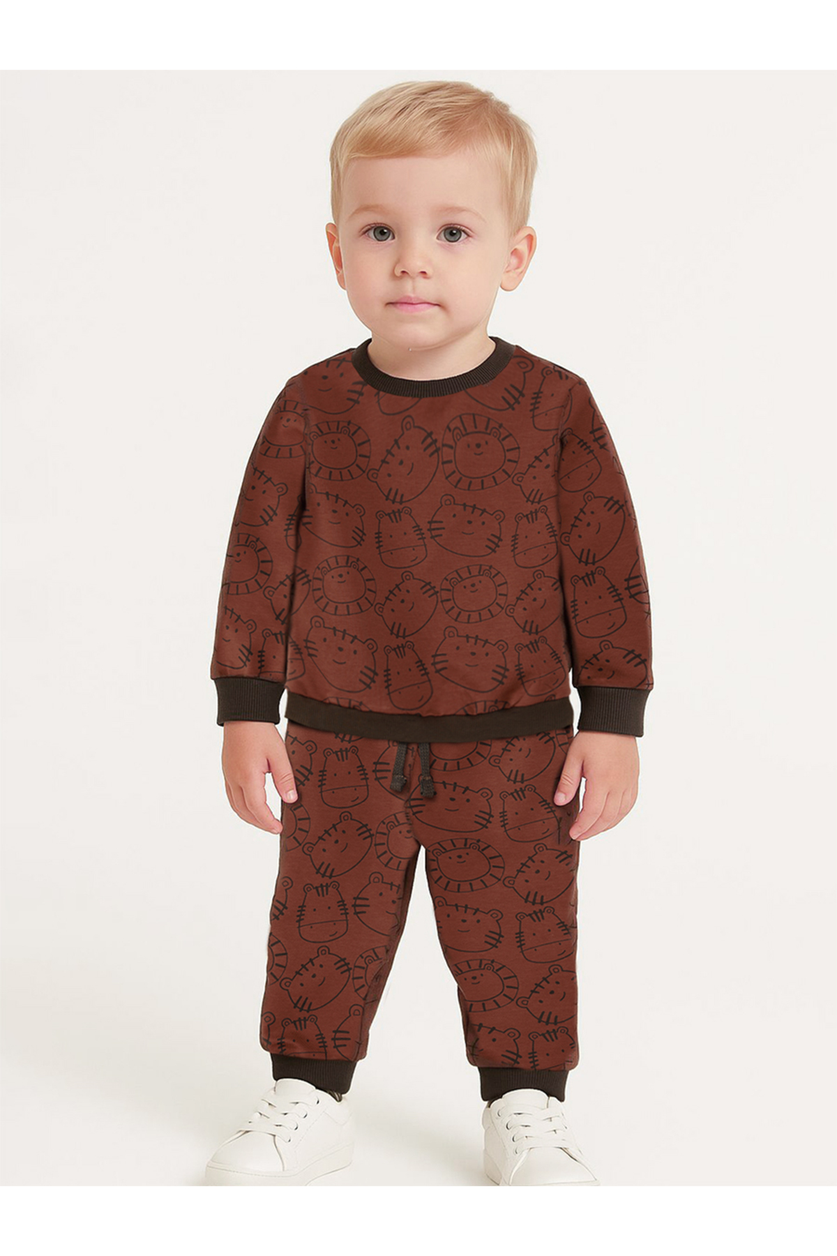 Denokids Braunes Trainingsanzug-set Für Babys Mit Tieren für Herren - 24–36 Monate