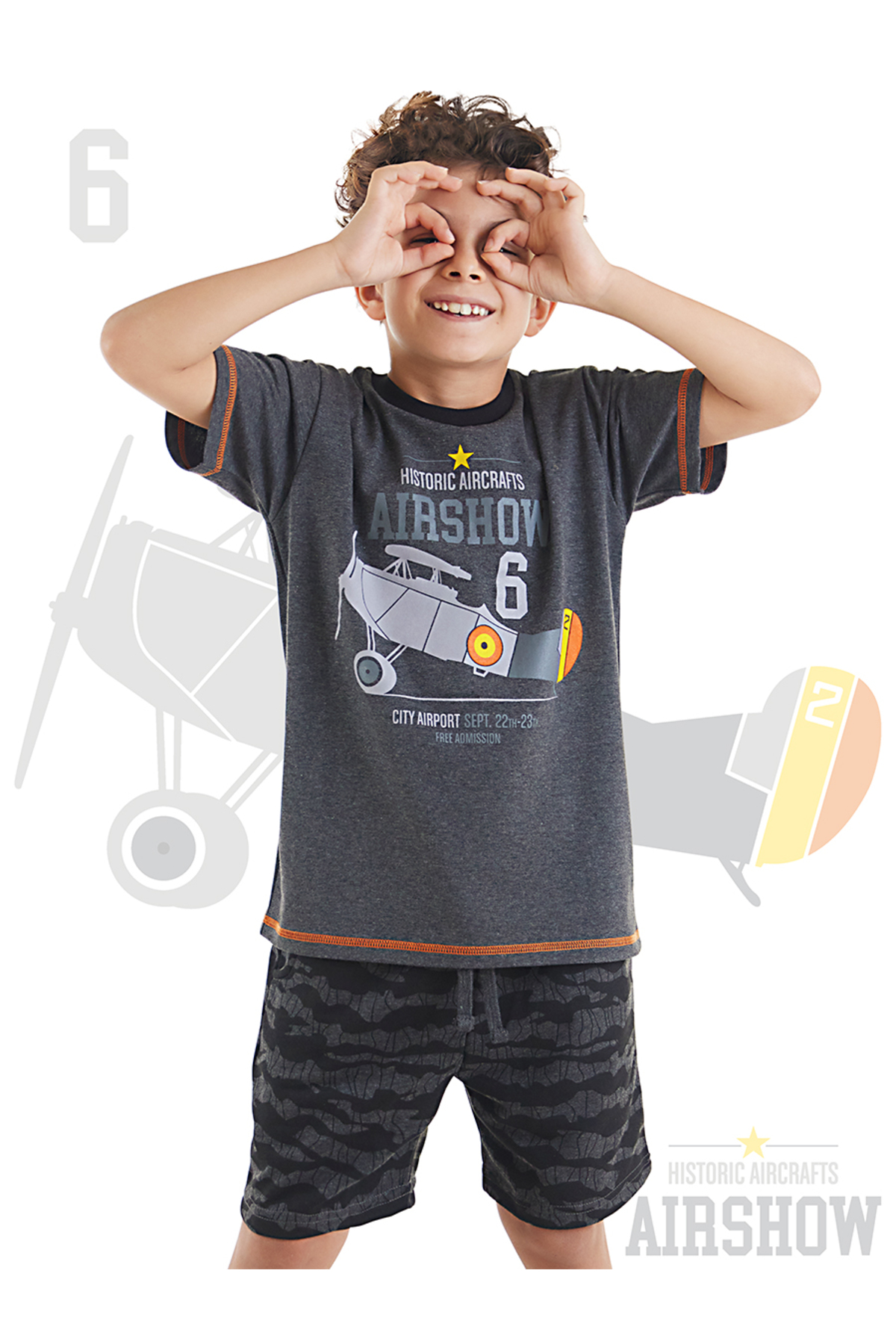 MSHB&G T-shirt-shorts-set Für Jungen Im Flugzeug-stil für Herren - 4 Jahre alt