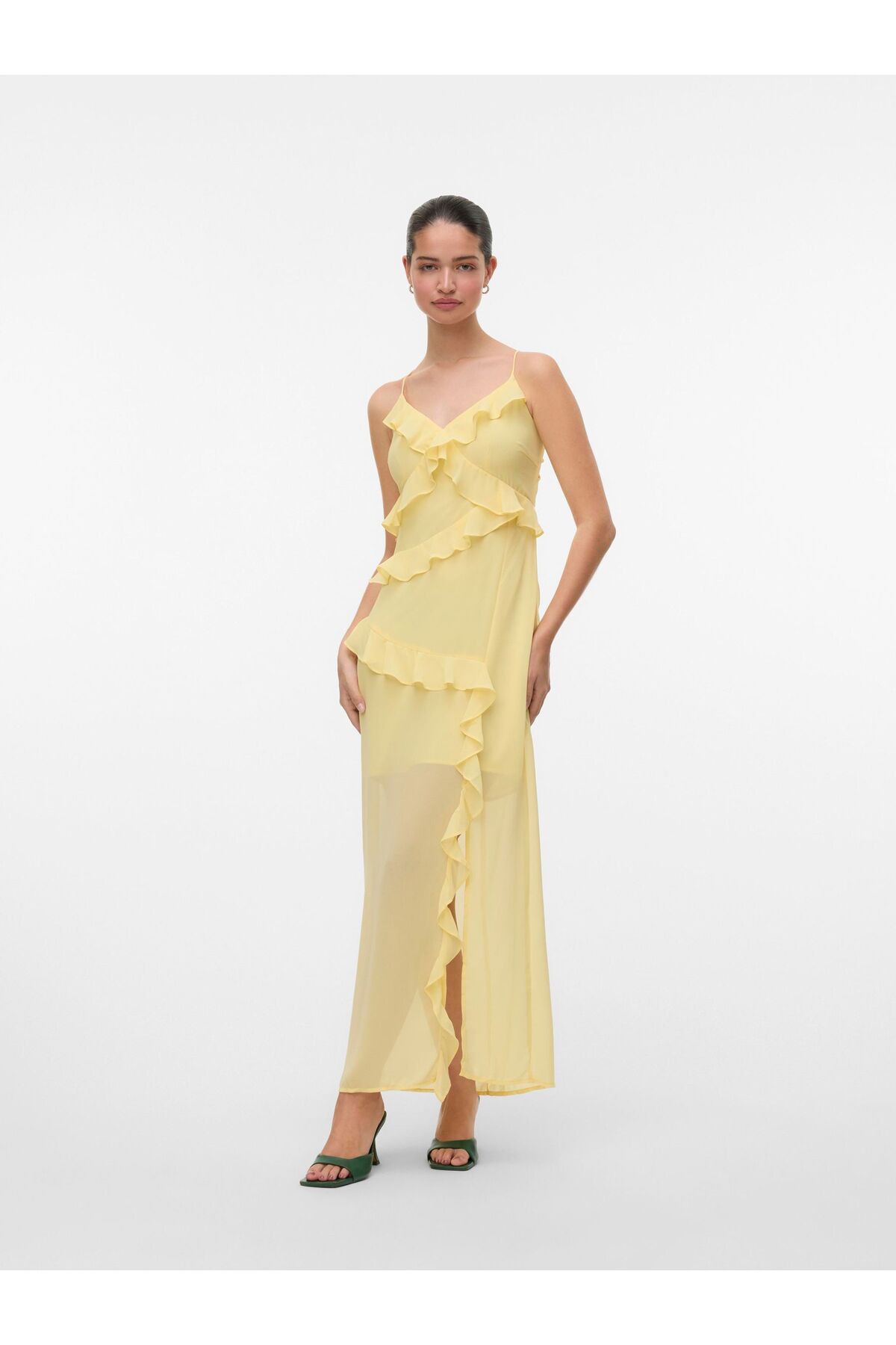 Vero Moda Kleid Vmamina Langes Kleid für Damen - XL