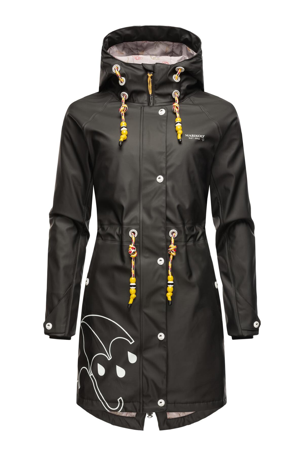 Marikoo Regenmantel Tanzender Regenschirm für Damen - XS
