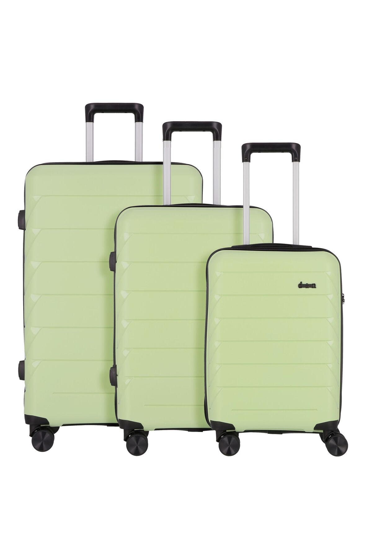 D&N Travel Line 4100 4 Rollen Kofferset 3-teilig für Herren - XL