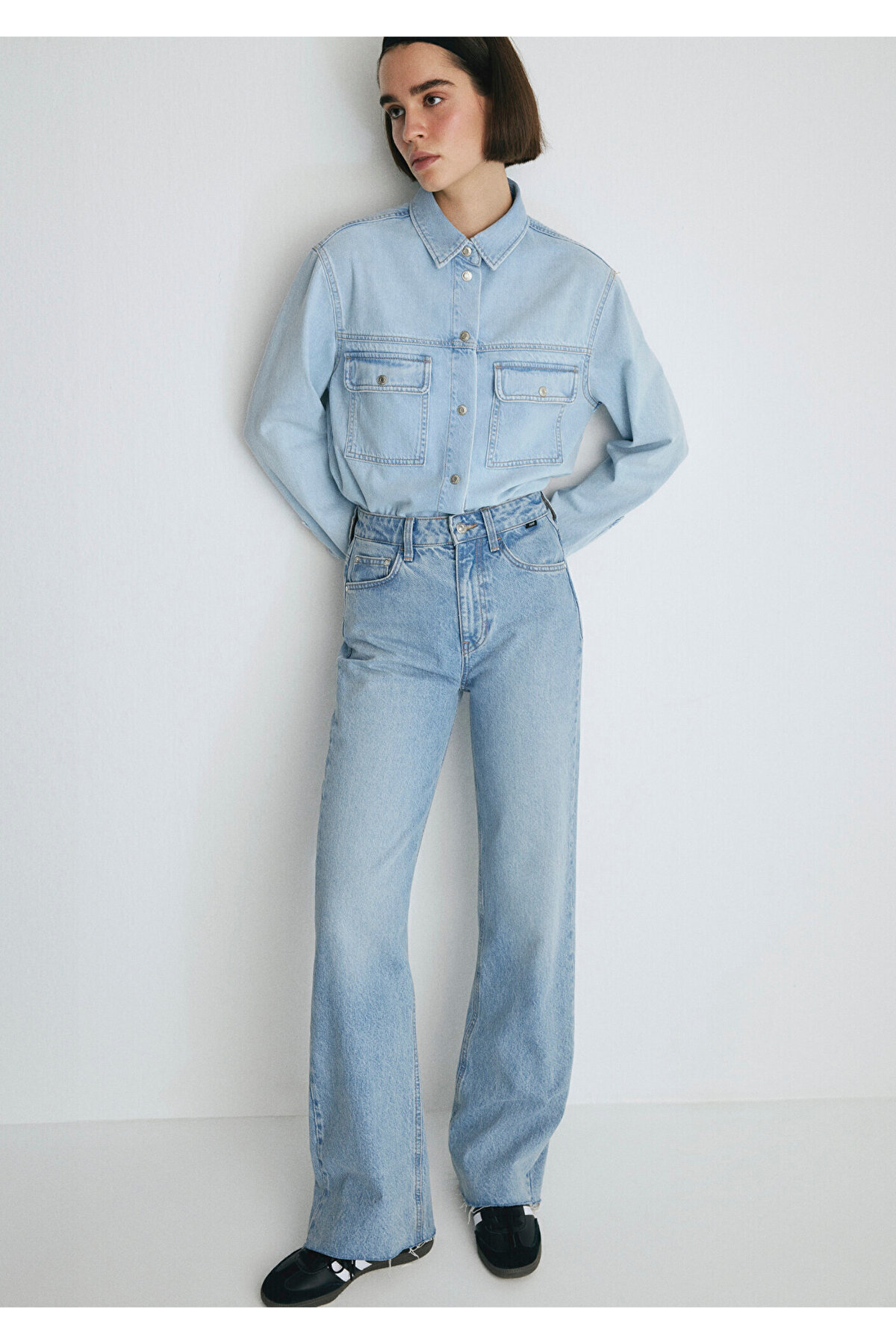 Mavi Victoria All Blue Shaded Offene Jeanshose 101072 -34111 für Damen - 27-30