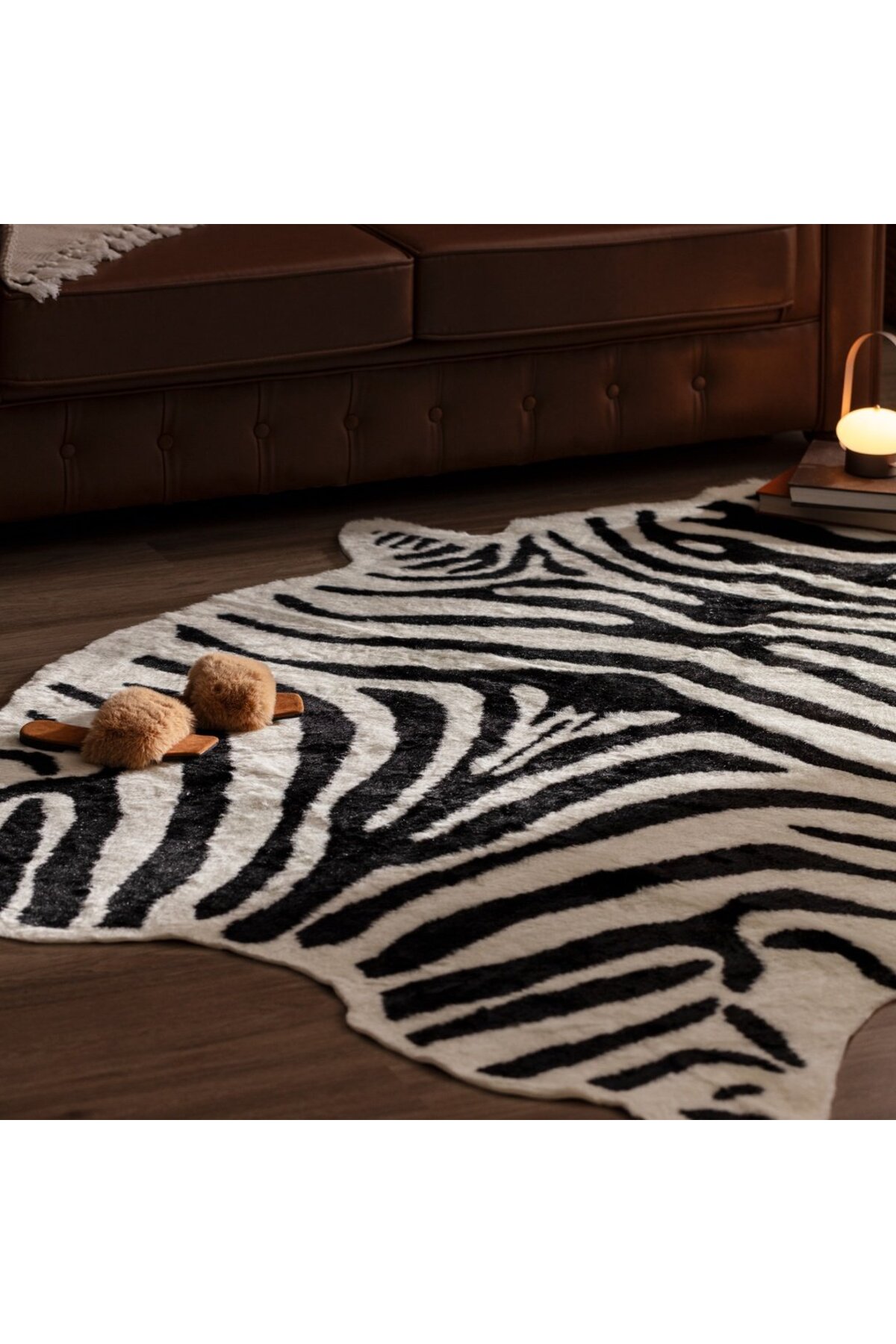 Madame Coco Aleon Kuhfell Schwarz/weiß 150x200 Cm - 150 x 200