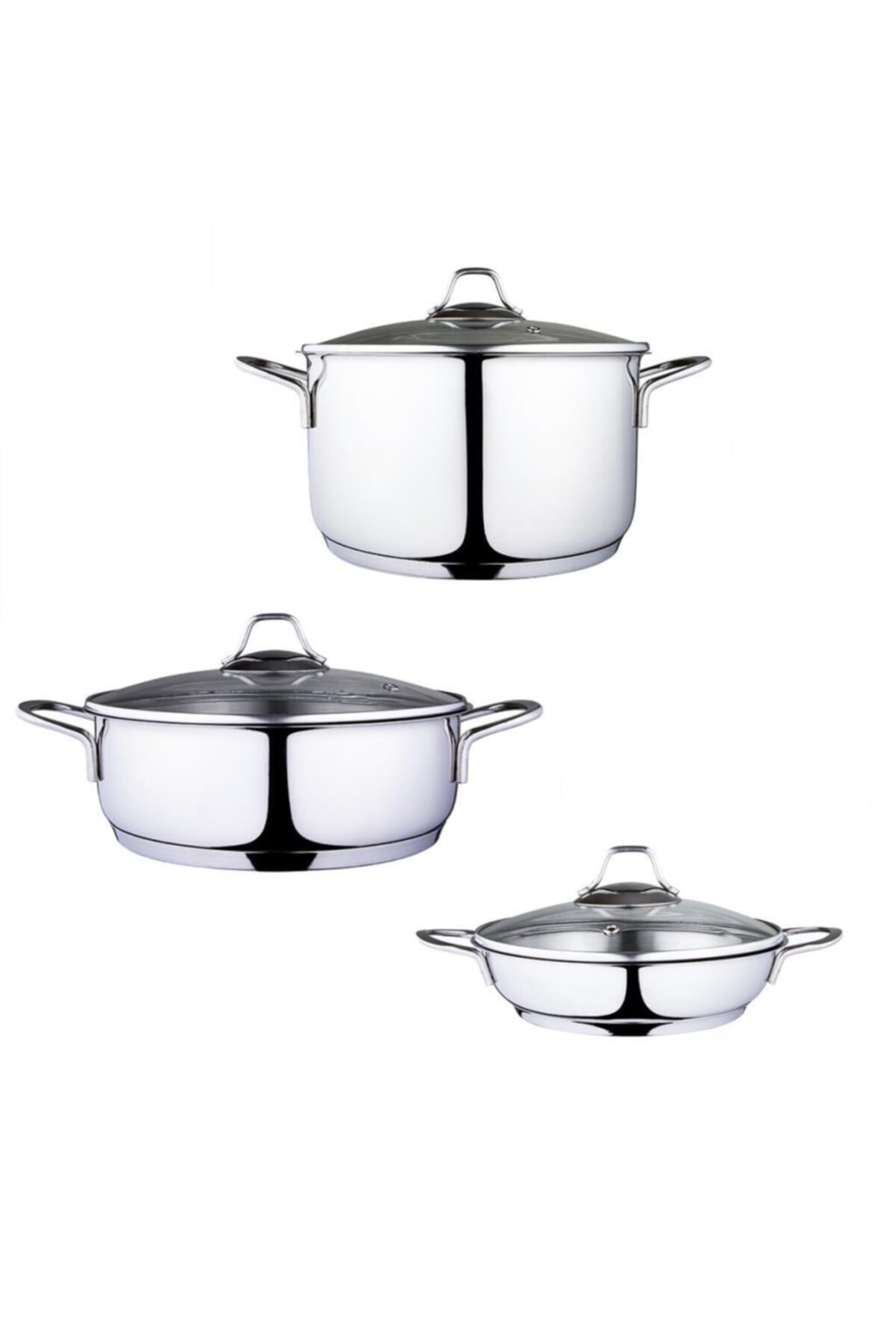 Serenk Modernist Topfset, Servierpfanne, Schmortopf, Kochtopf, Made In Türkiye - One Size