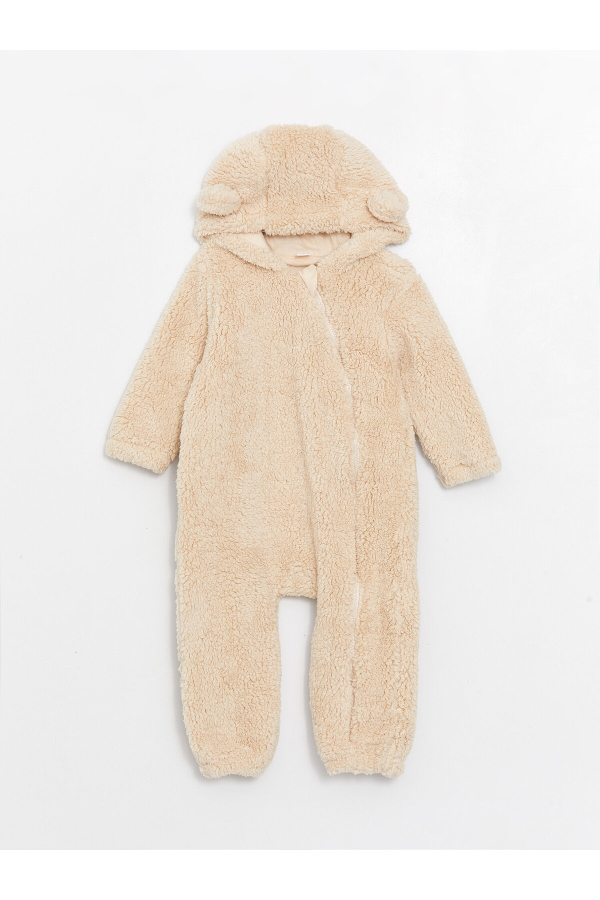 LC Waikiki Langärmliger Baby-overall Aus Plüsch Mit Kapuze Und Kapuze für Damen - 18–24 Monate