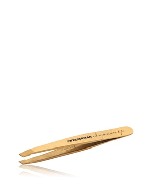 Tweezerman Ultra Precision Mini Slant Tweezer Schräge Mini Pinzette, Gold Pinzette