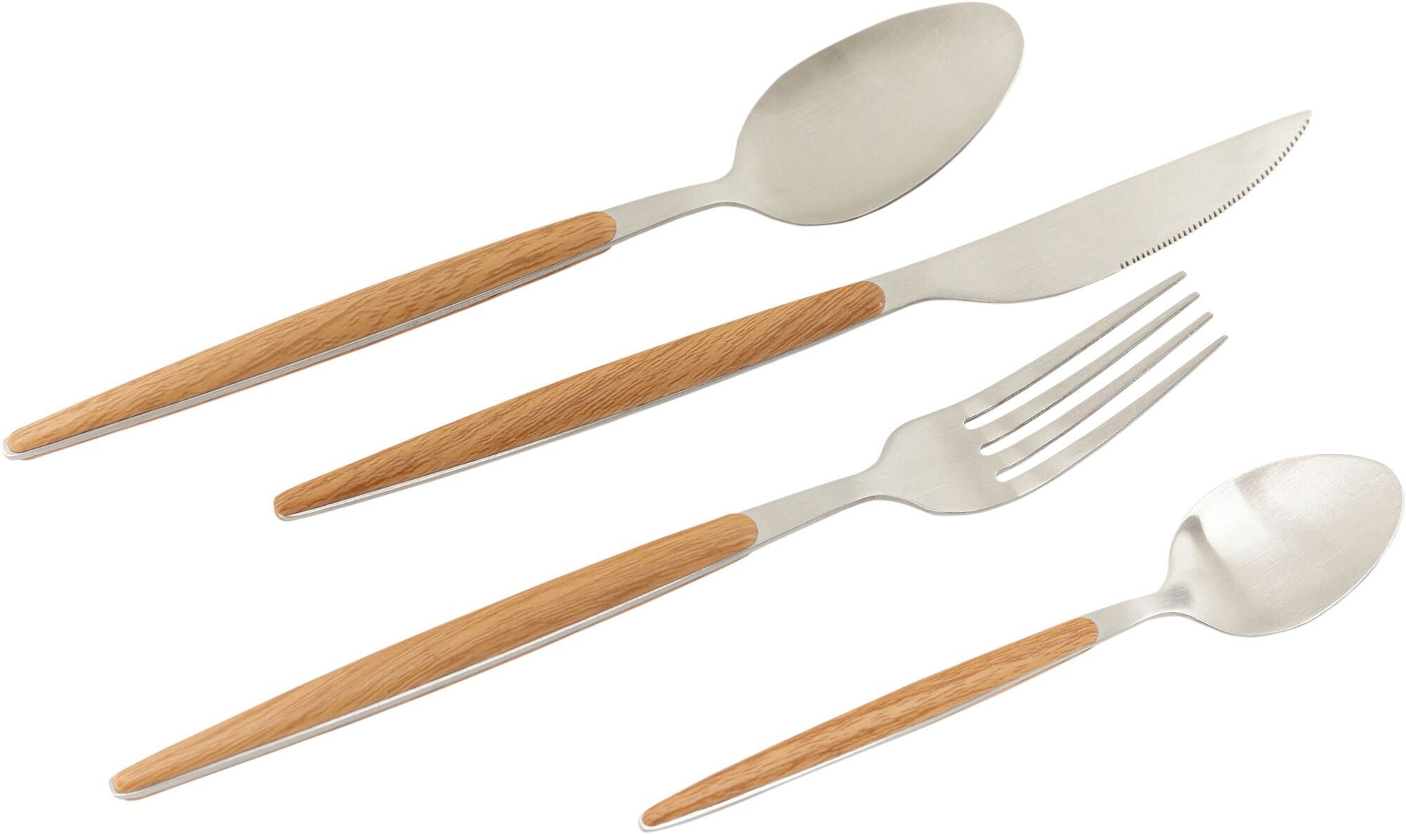 Besteck Paris Nature Silber Matt (16/tlg.)