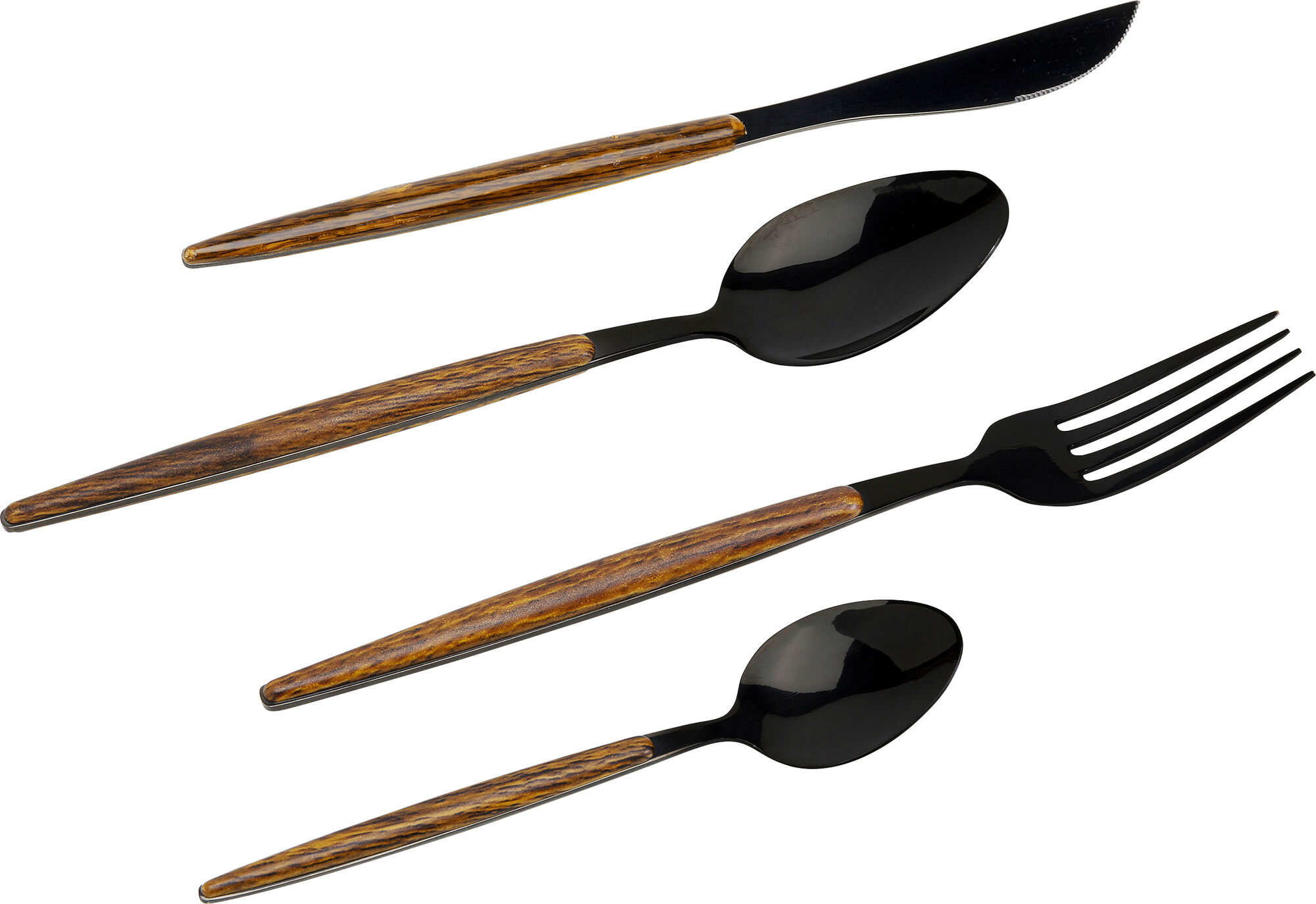 Besteck Paris Schwarz Matt (16/tlg.)