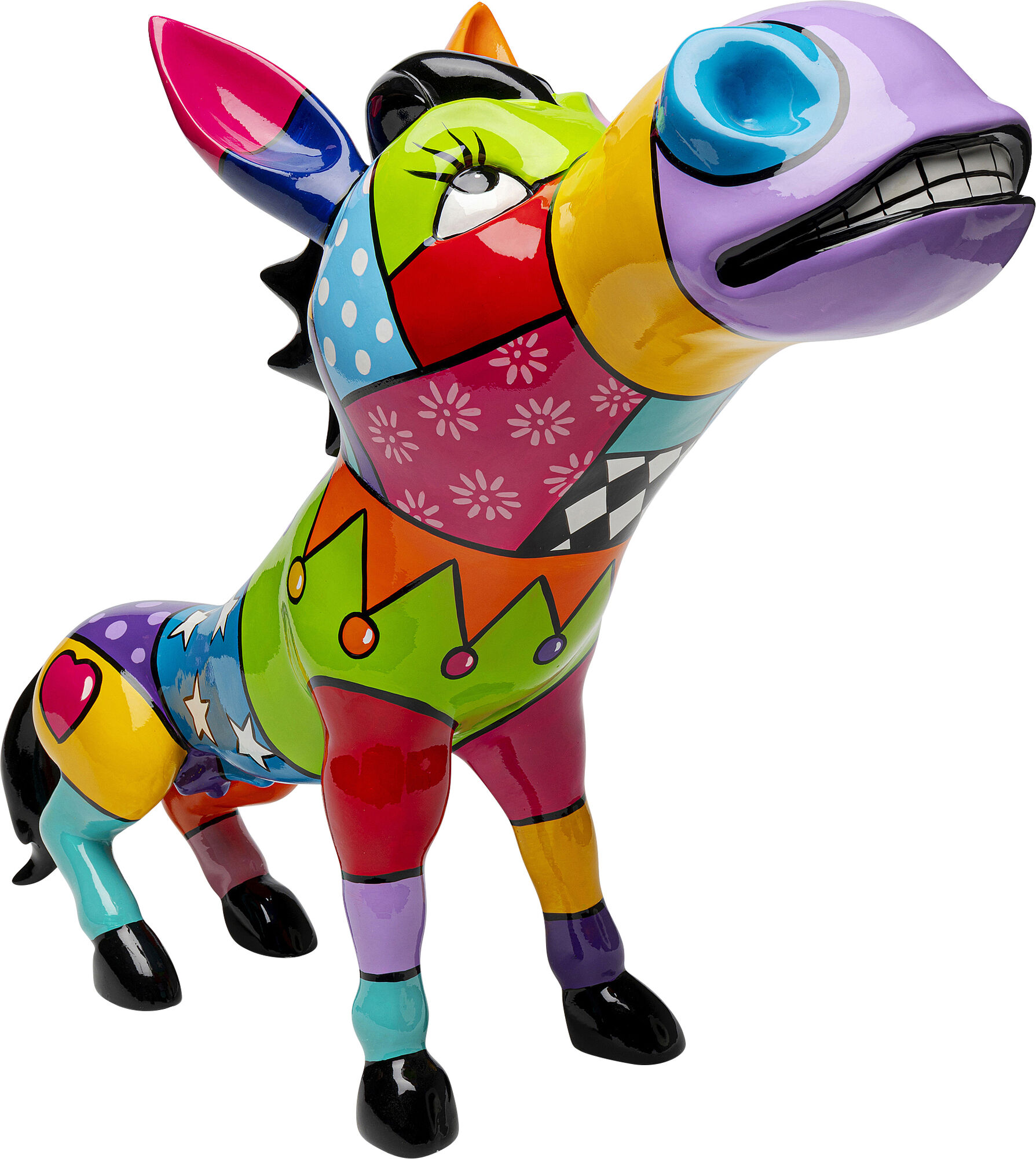 Deko Figur Donkey Patchwork 54cm