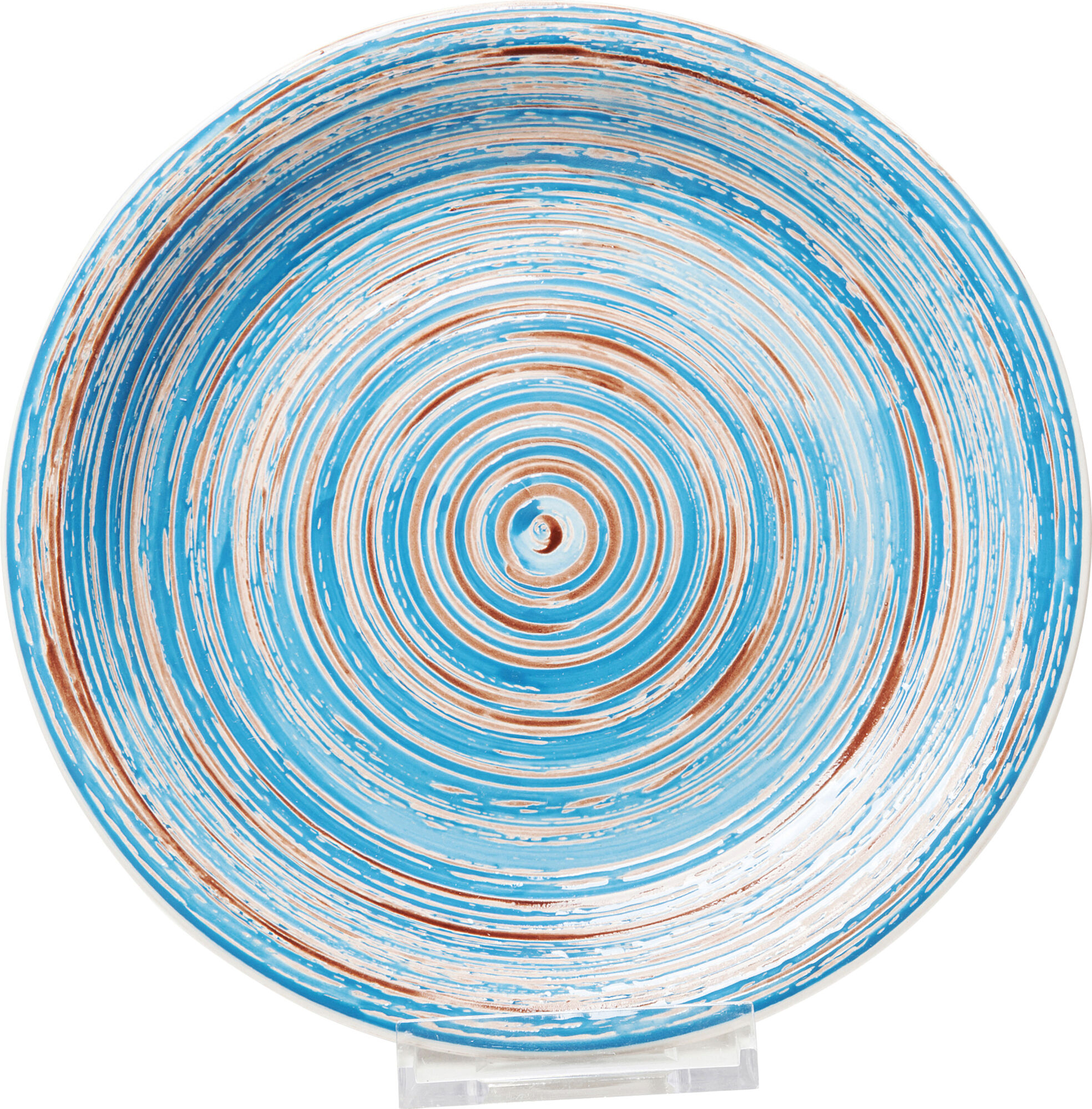 Teller Swirl Blau Ø27cm