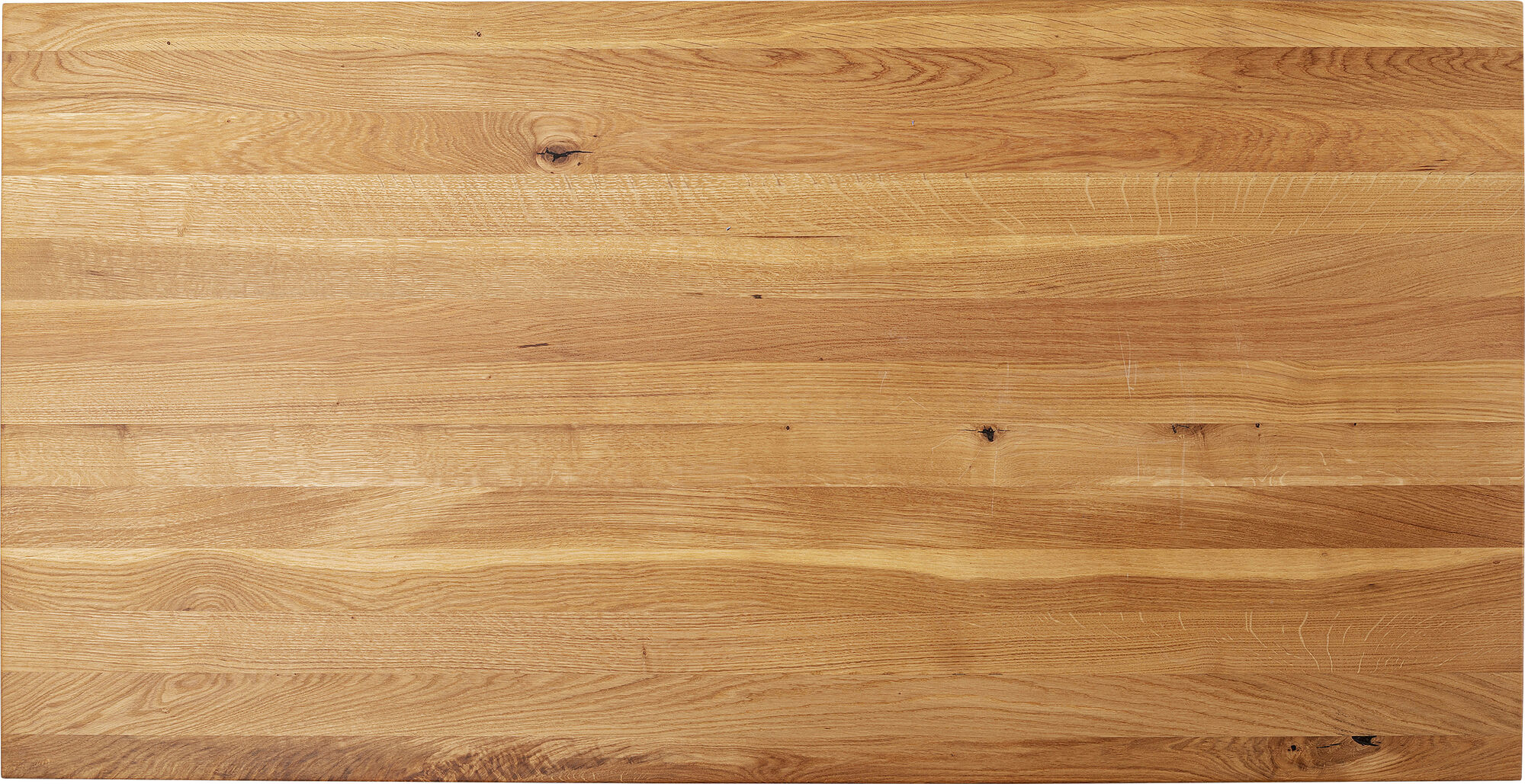 Tischplatte Tavola Schweizer Kante Eiche 180x90