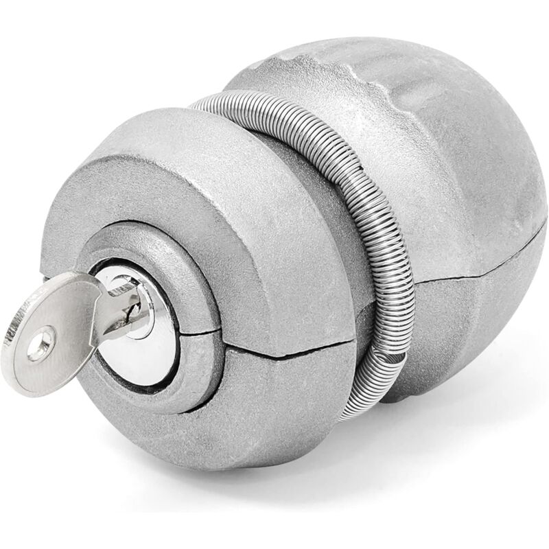 Ersandy - 1 Anhängerhaken aus Zinklegierung, Kugelkupplung, Diebstahlsicherung, Anhängerzubehör, Wohnwagen-Verriegelungsbolzen, 50 mm