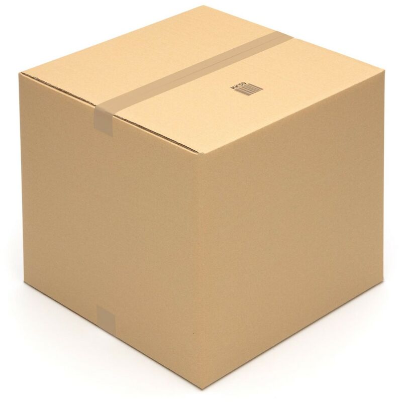 Kk Verpackungen - 1 dhl Faltkarton 500 x 500 x 500 mm Versandschachtel Kartons Paket 2 wellig