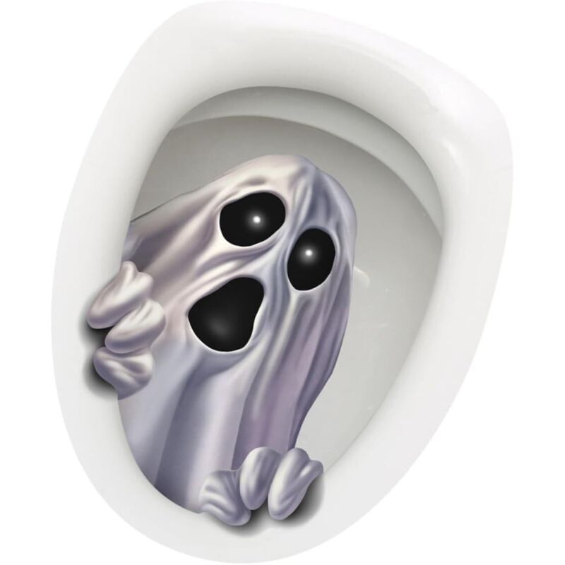 Blatt Halloween-Dekorationen, Heimdekor-Aufkleber, Spukhaus-Toiletten-Dekor, Halloween-Ornament, Halloween-Poster, Wandaufkleber, Applikation,