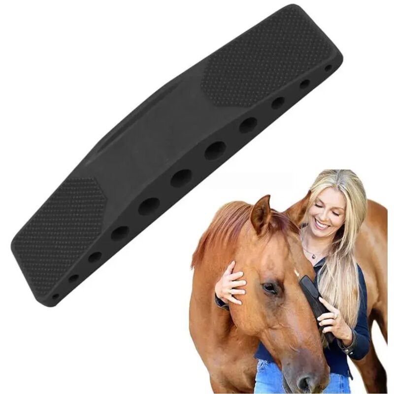 1-in-1-Pflegebürste für Pferde, Hunde und Katzen – Pflegebürste mit Massagefunktion zum schmerzfreien Entfernen von losen Haaren, Fell und Schmutz –