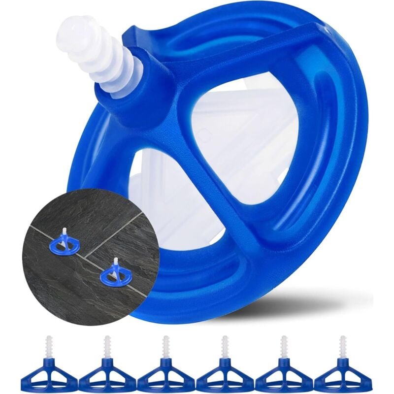 1 mm Fliesen-Nivelliersystem, 300 Stück revolutionäres Fliesen-Abstandshalter-Nivelliersystem 1 mm, 200 Schrauben und 100 Muttern,